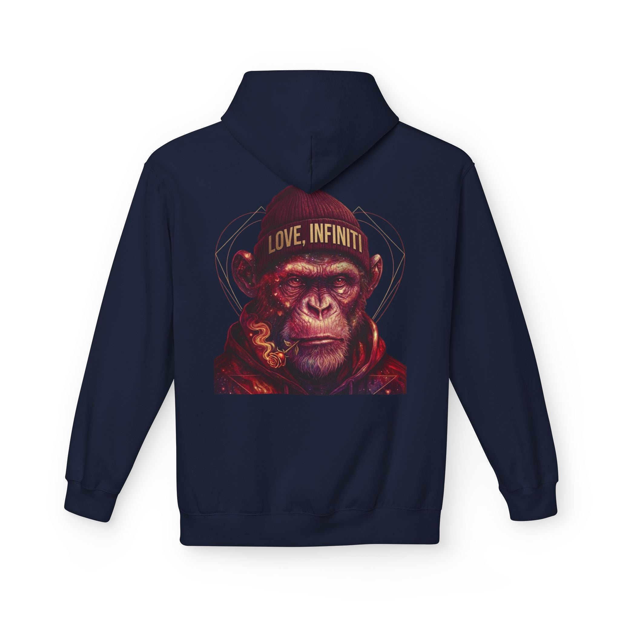 Weed/Rose Galactic Monkey - Love, Infiniti Hoodie