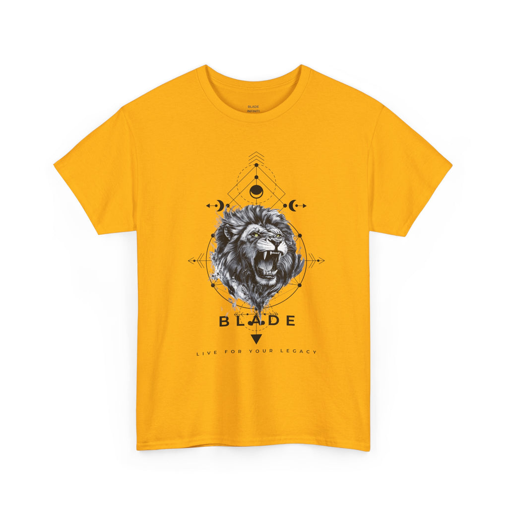 Geometric King Black TX Lion T-Shirt