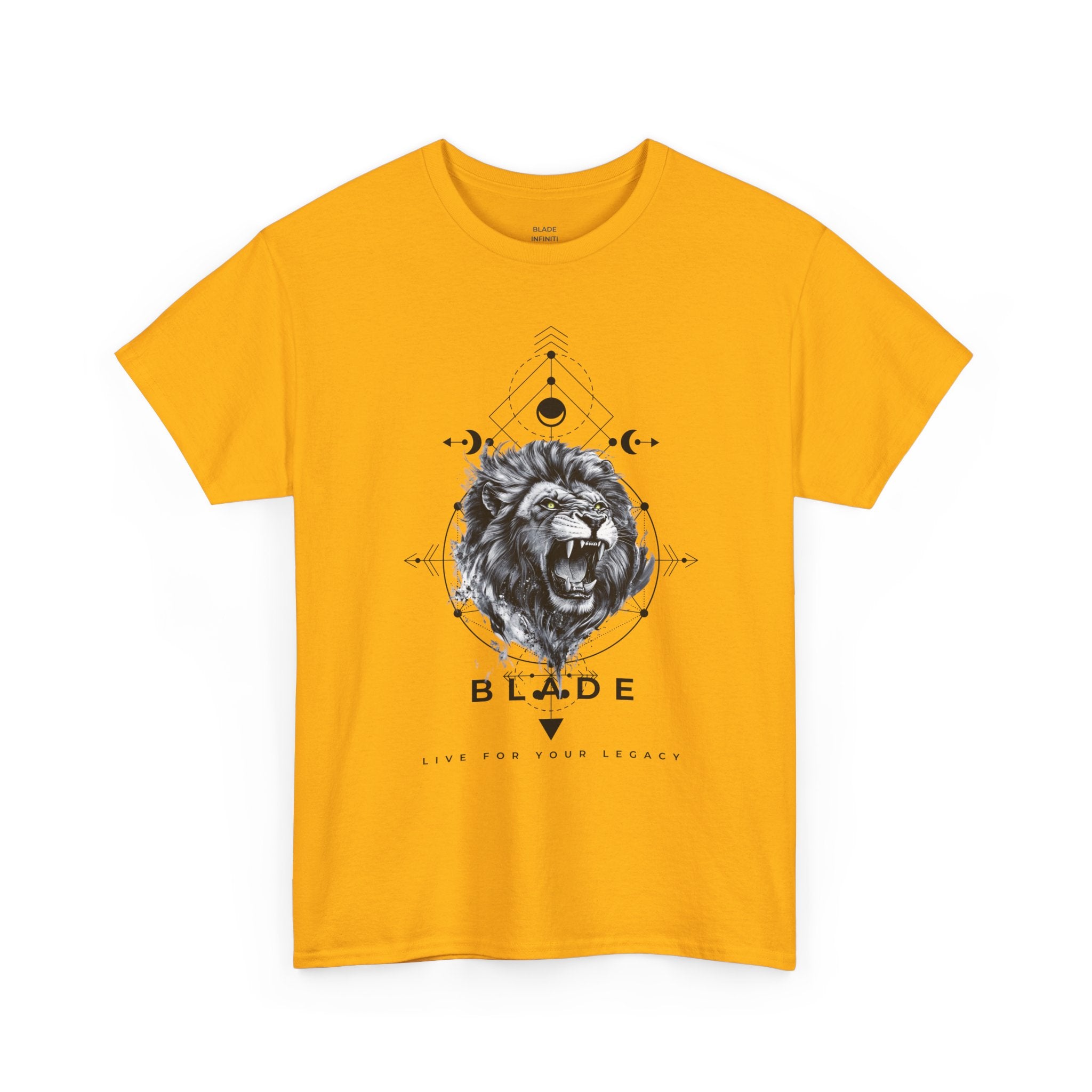 Geometric King Black TX Lion T-Shirt