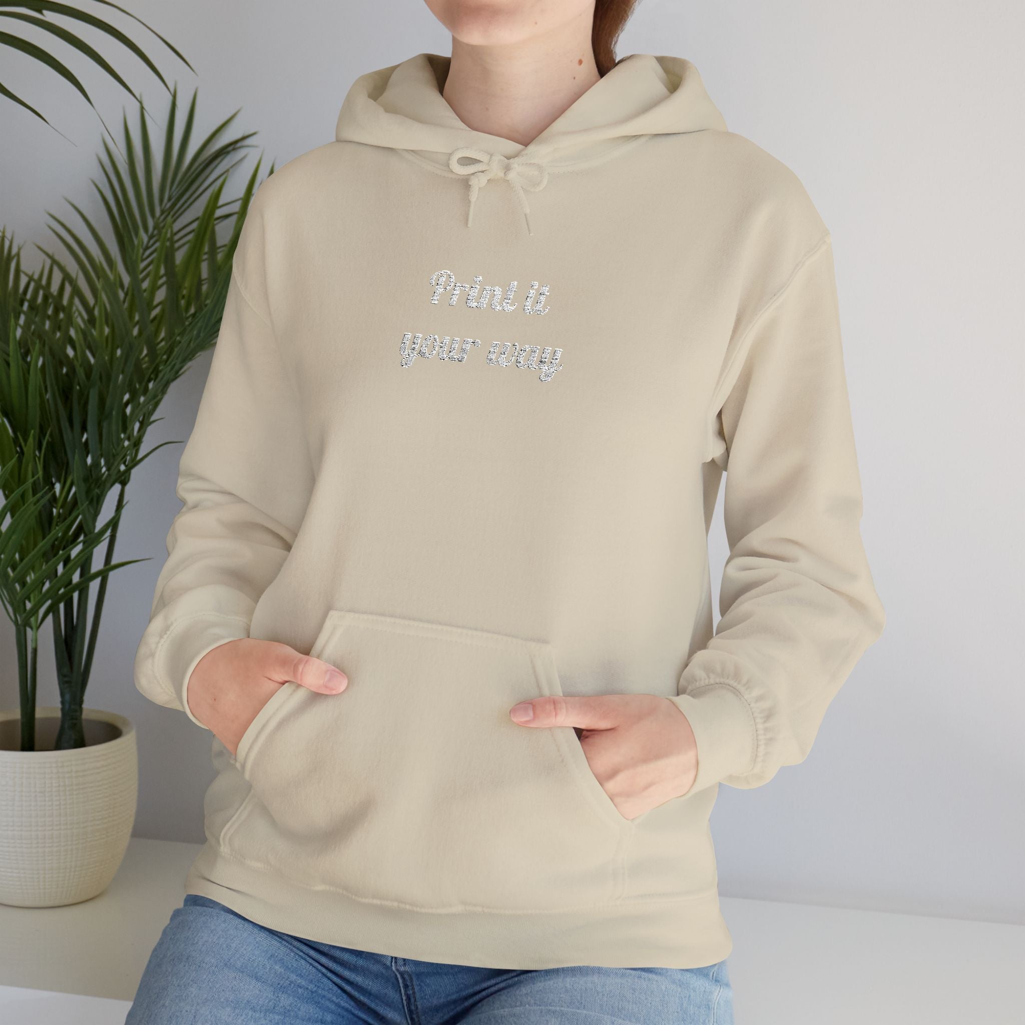 Custom Embroidered Unisex Hoodie – Ethically Sourced Cotton Blend