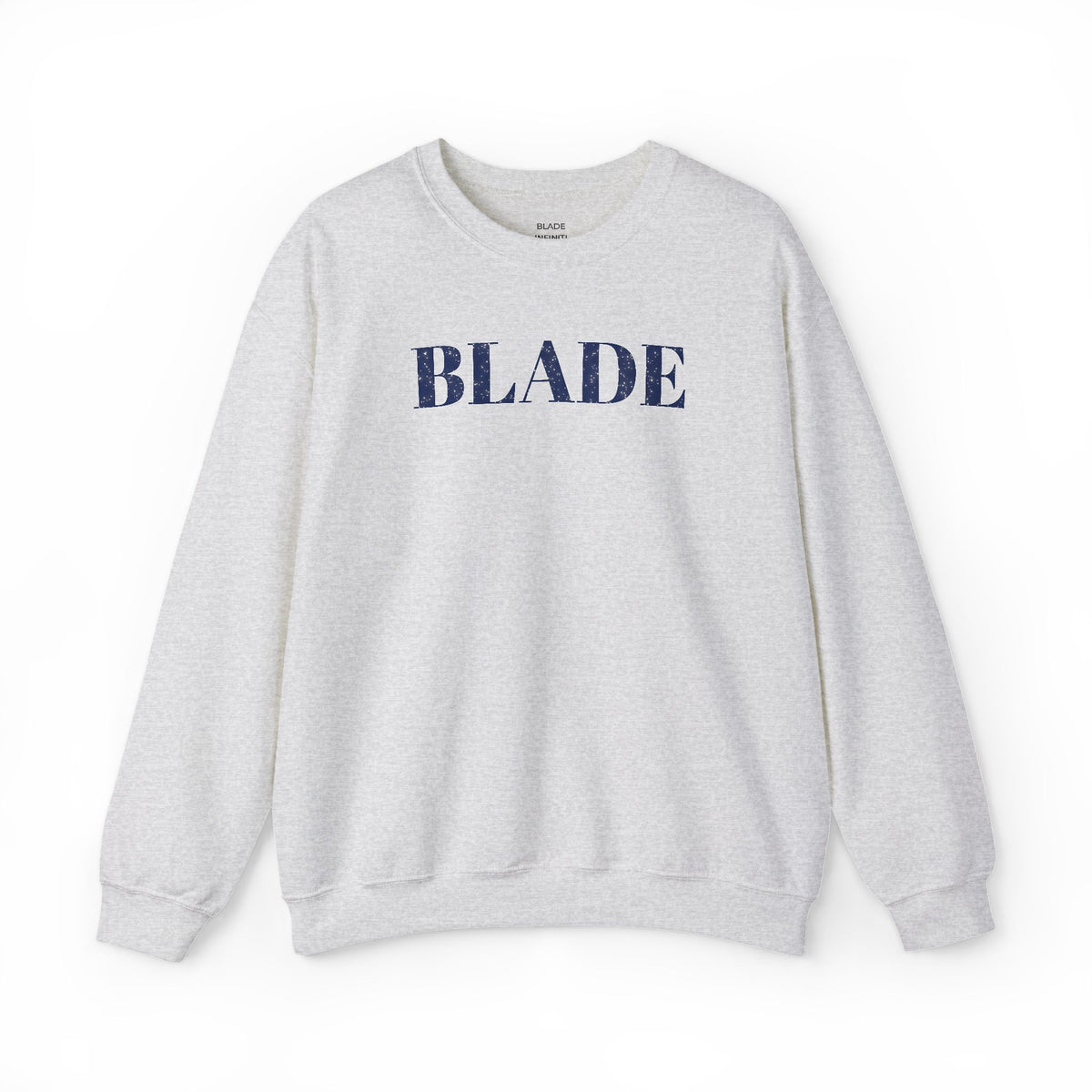 Blade Minimal Blue Sparkle Crewneck Sweater