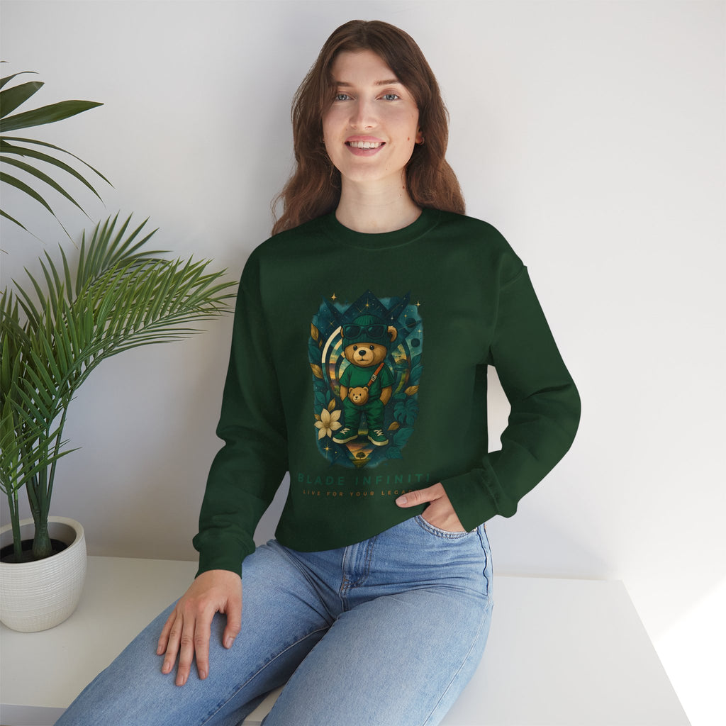 Galactic Teddy Bear V1 Unisex Crewneck Sweater