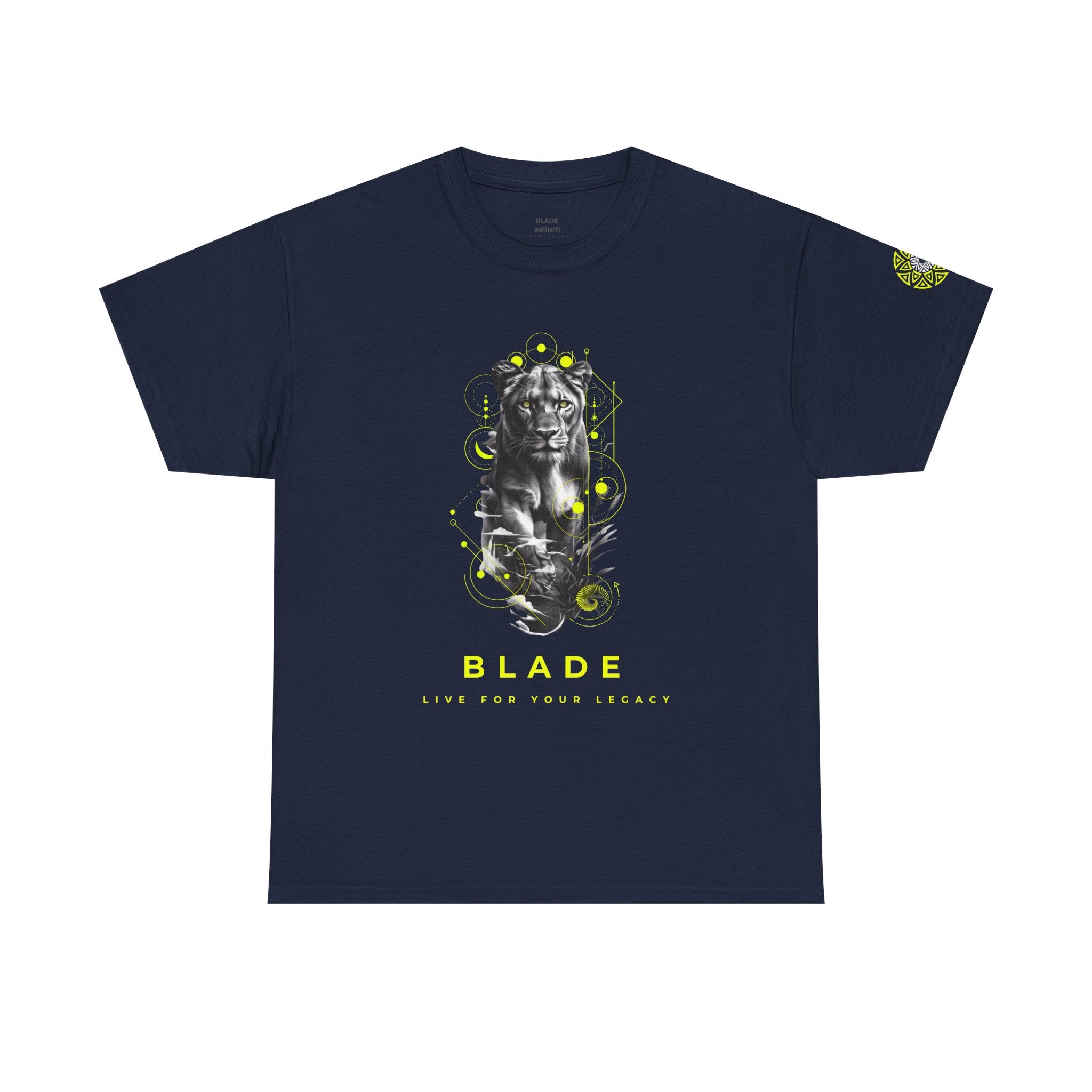 Geometric Reign Neon Green TX Panther T-Shirt