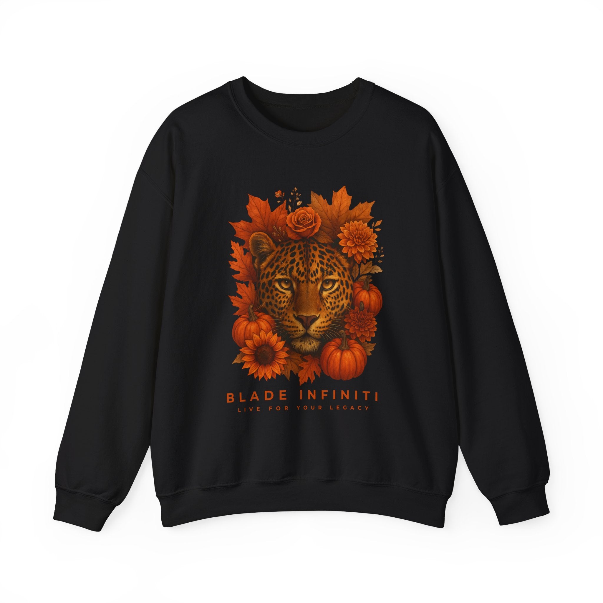 Fall Leopard Jungle Unisex Crewneck Sweater