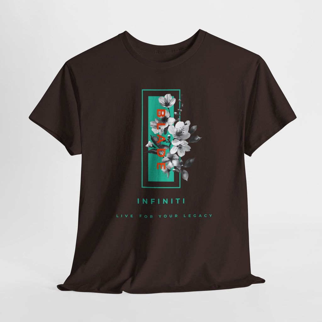 Bloom Bae Teal/Orange Floral T-Shirt