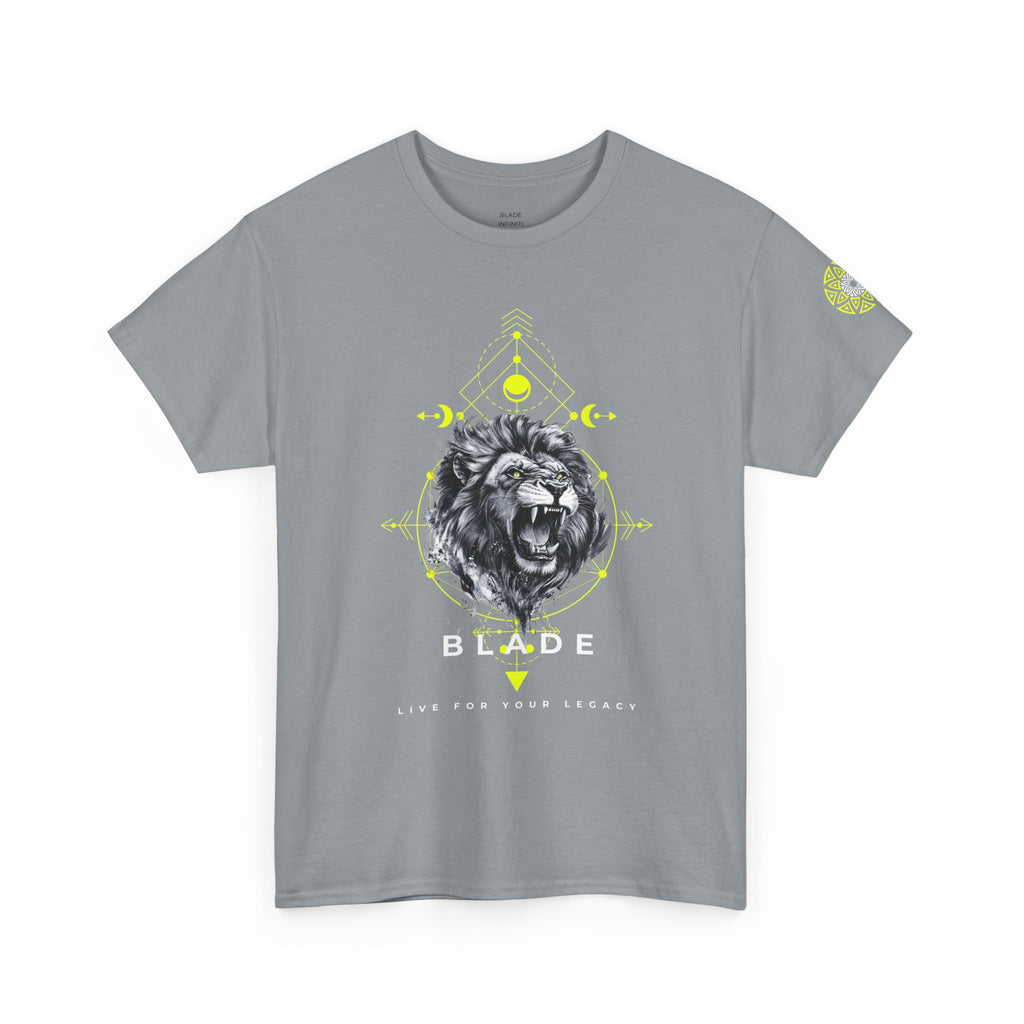 Geometric King White TX Lion T-Shirt
