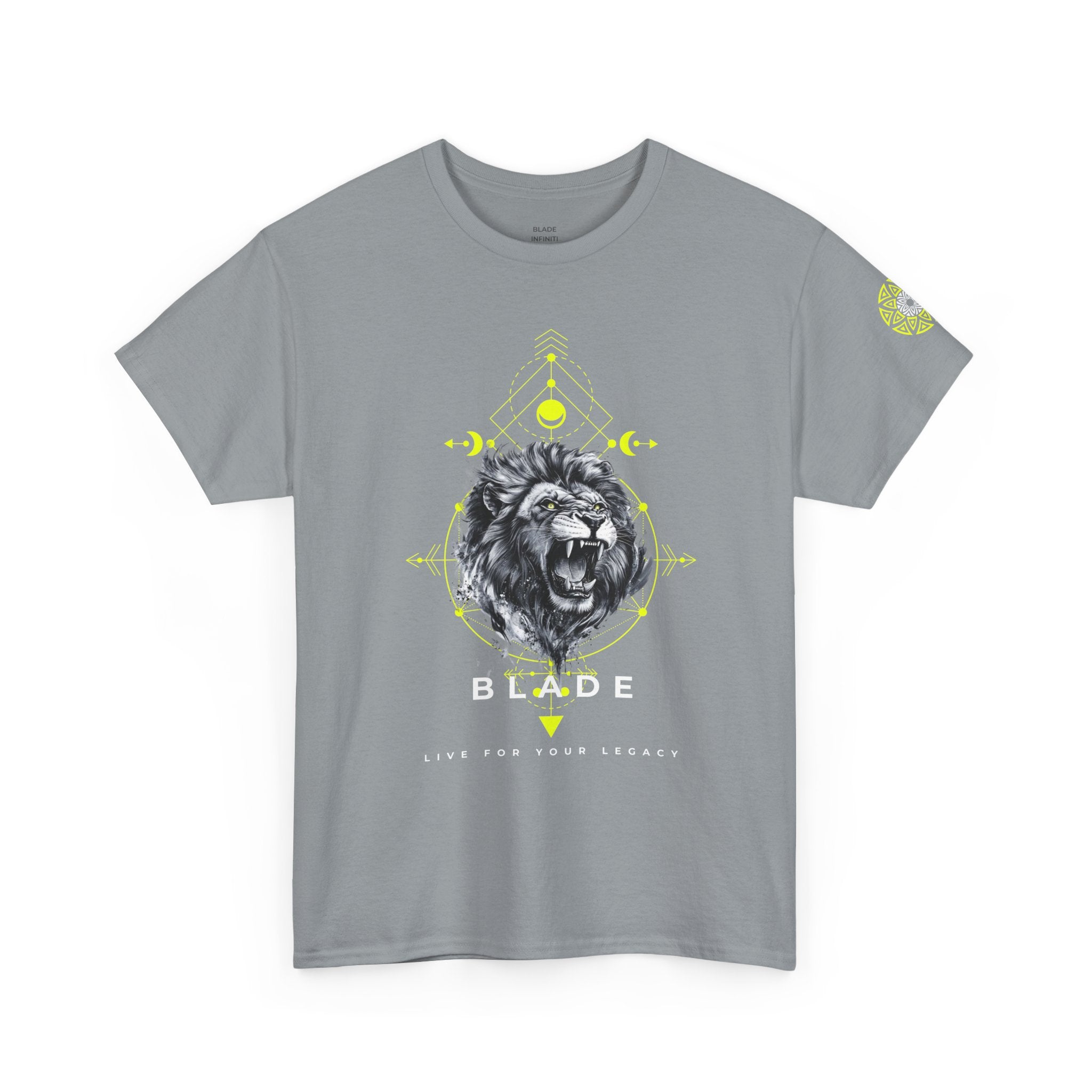 Geometric King White TX Lion T-Shirt
