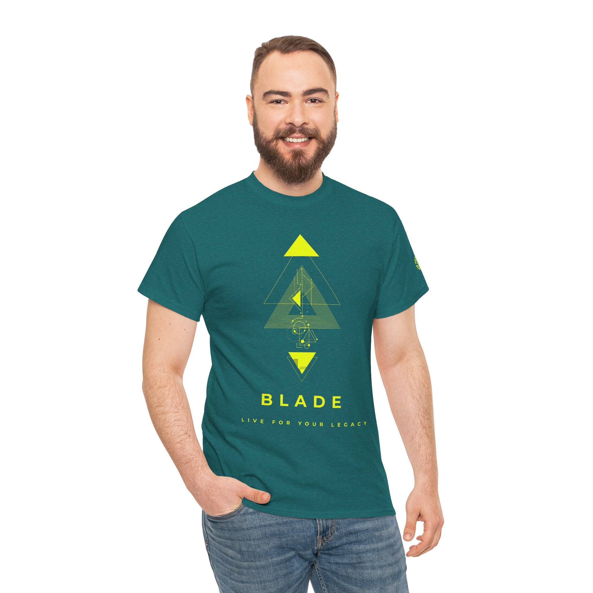Geometric Odyssey Neon Green TX T-Shirt