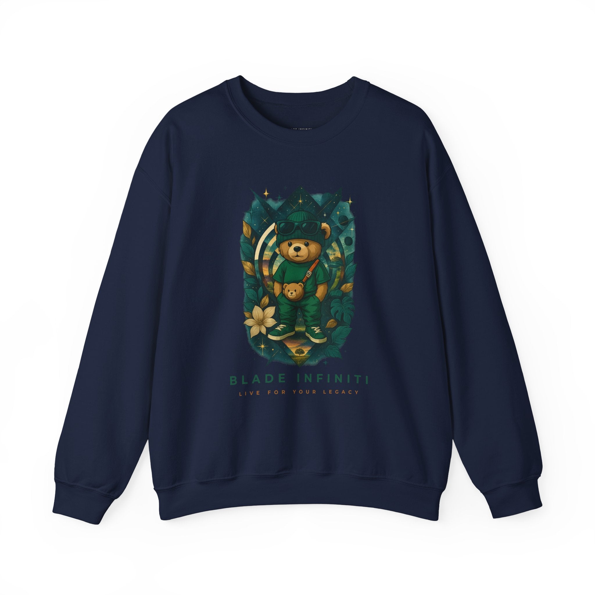 Galactic Teddy Bear V1 Unisex Crewneck Sweater