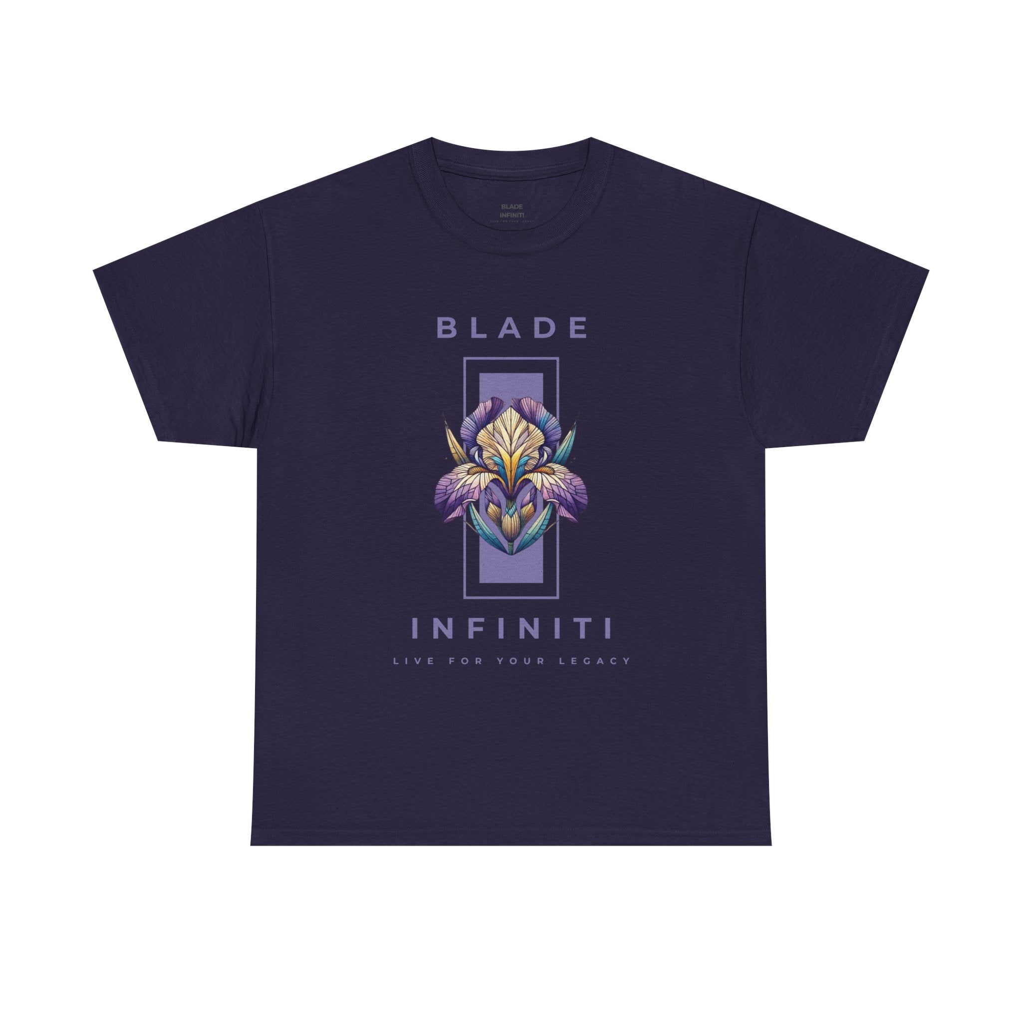 Essence of Infiniti Purple/Teal/Yellow Floral T-Shirt