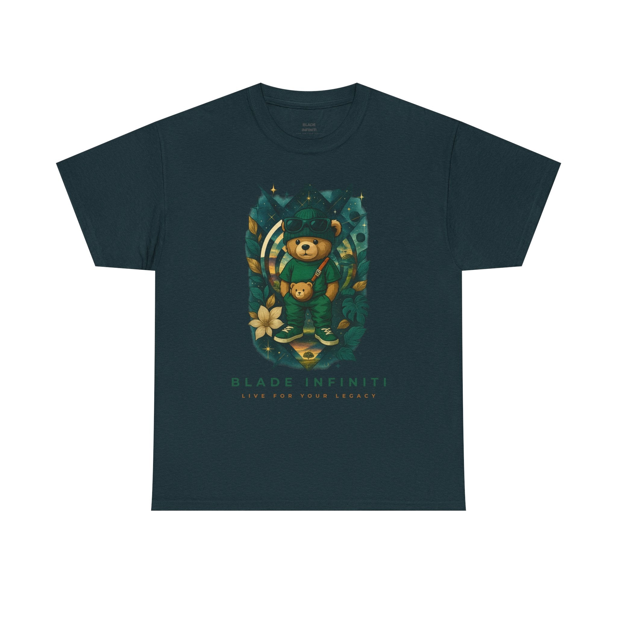 Galactic Jungle Teddy Bear/Nature T-Shirt