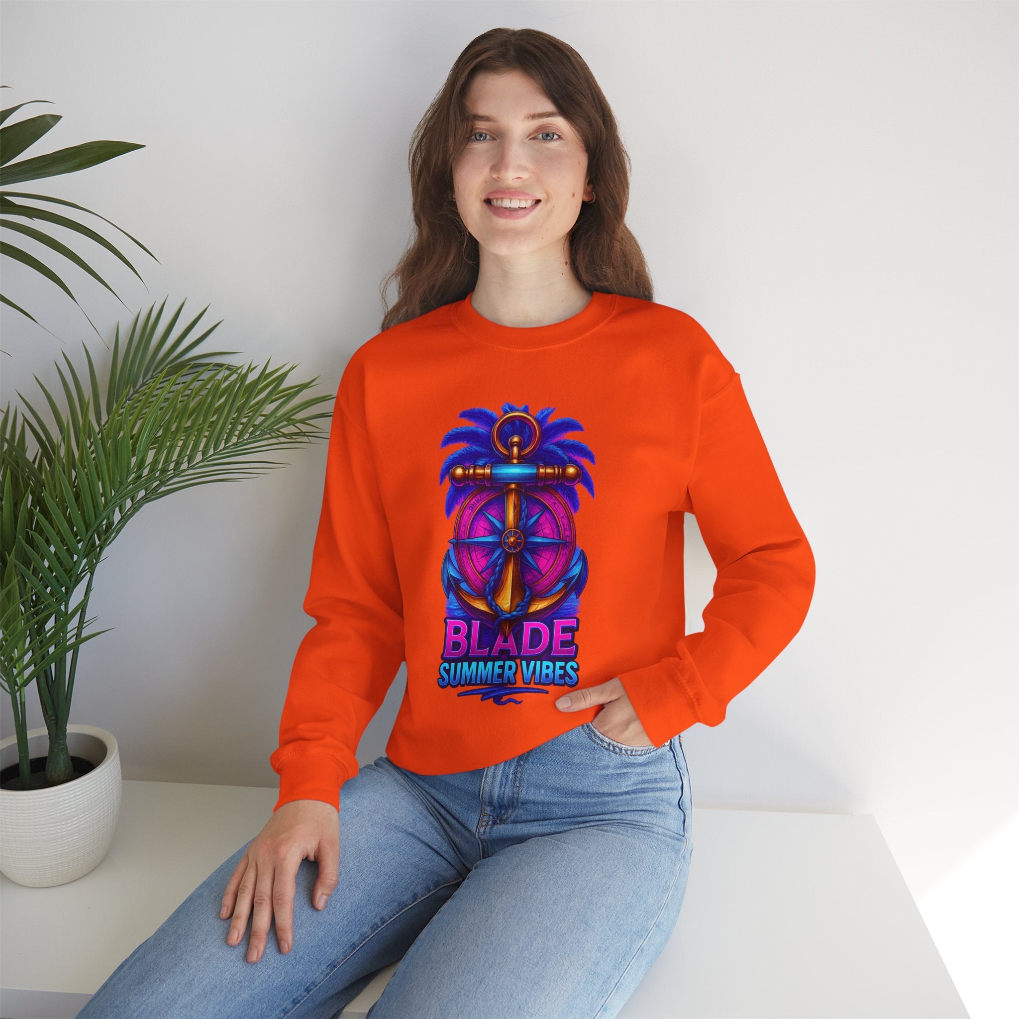 Anchor Compass Unisex Crewneck Sweater