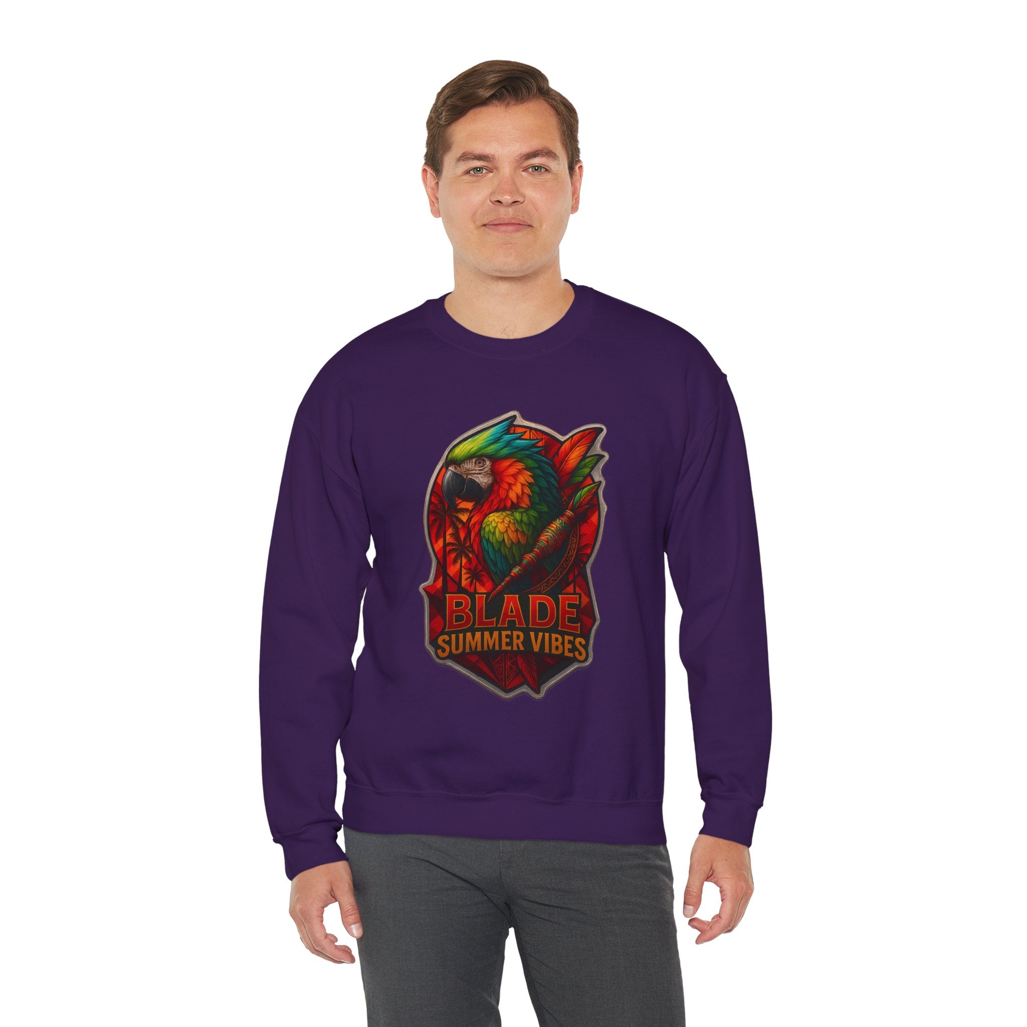 Aztec Parrot Unisex Crewneck Sweater