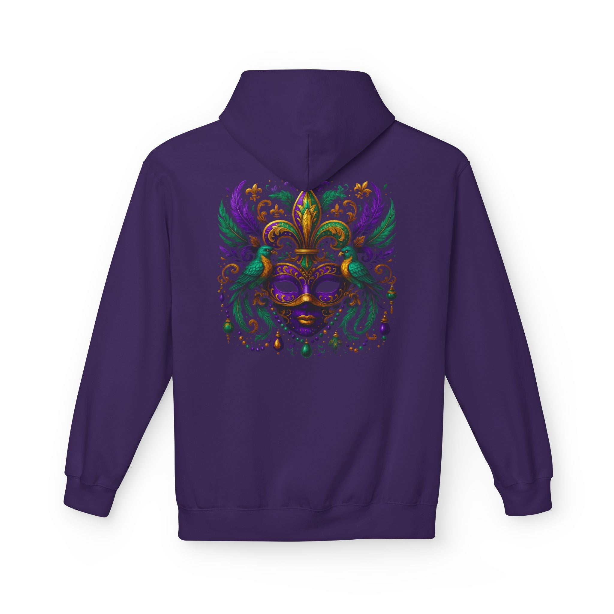 Mardi Gras Mask Hoodie