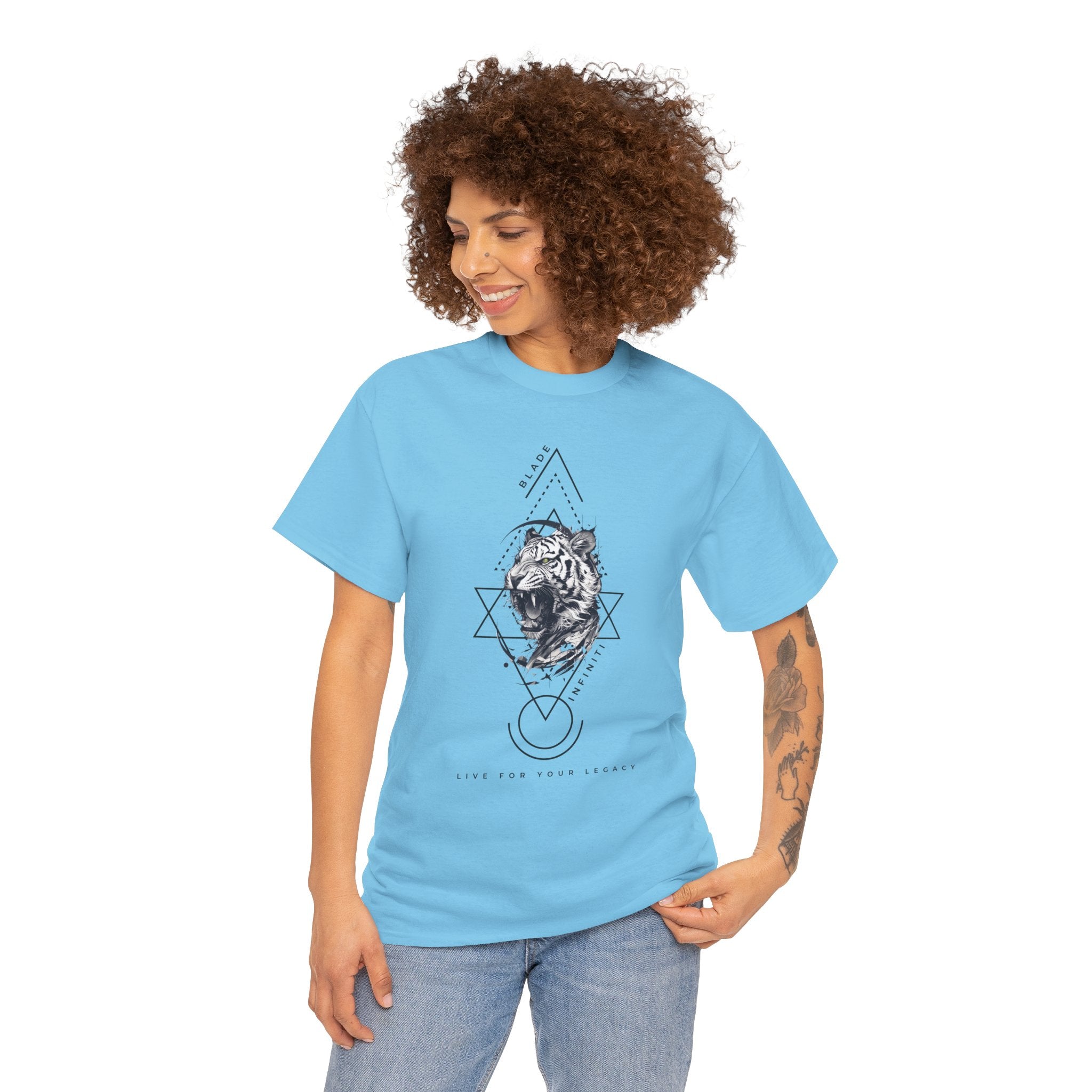 Geometric King Black TX Tiger T-Shirt