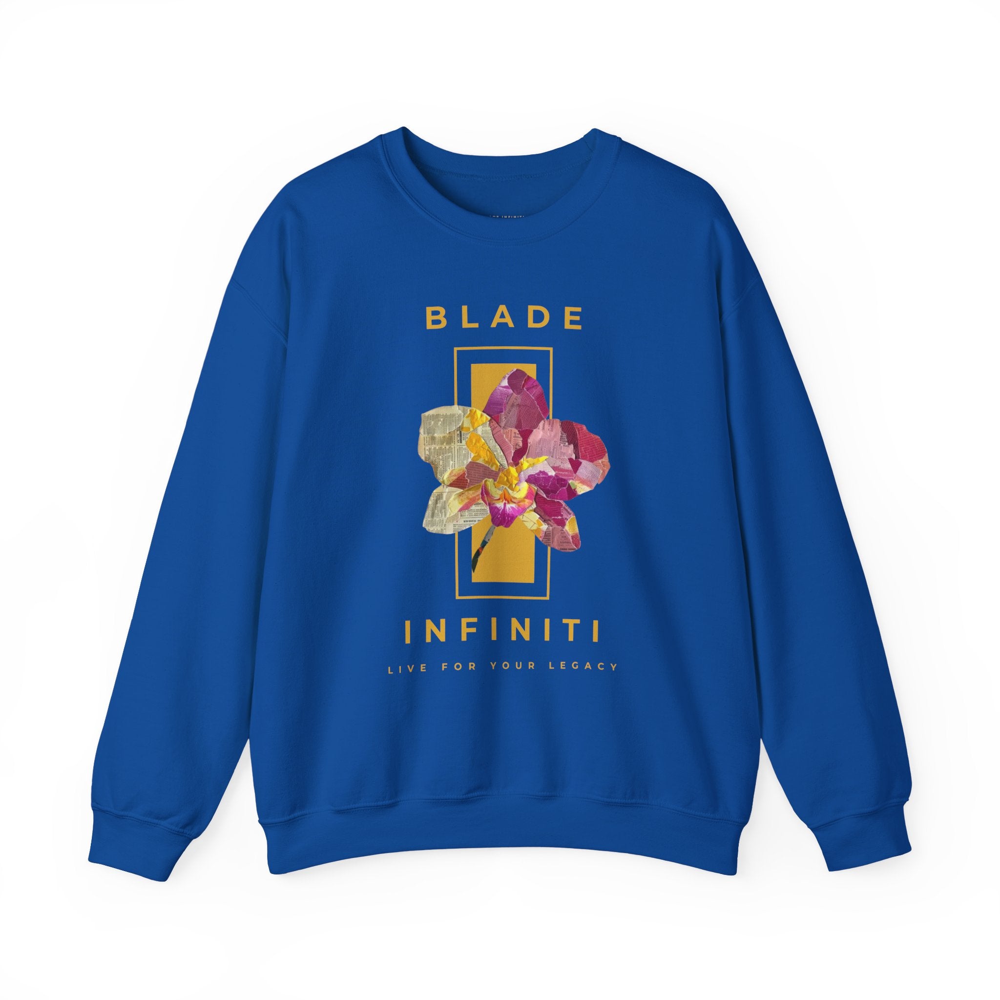 Essence of Infiniti Yellow Floral Unisex Crewneck Sweater
