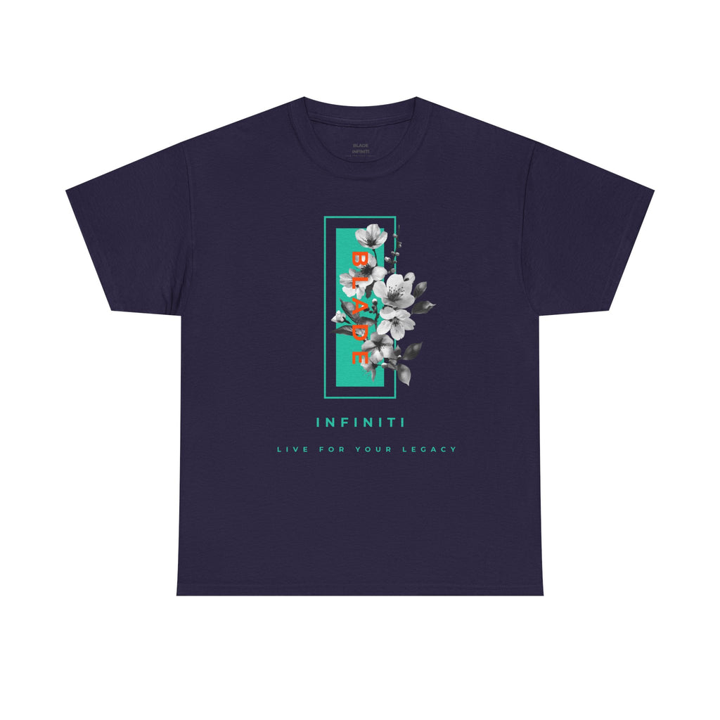 Bloom Bae Teal/Orange Floral T-Shirt