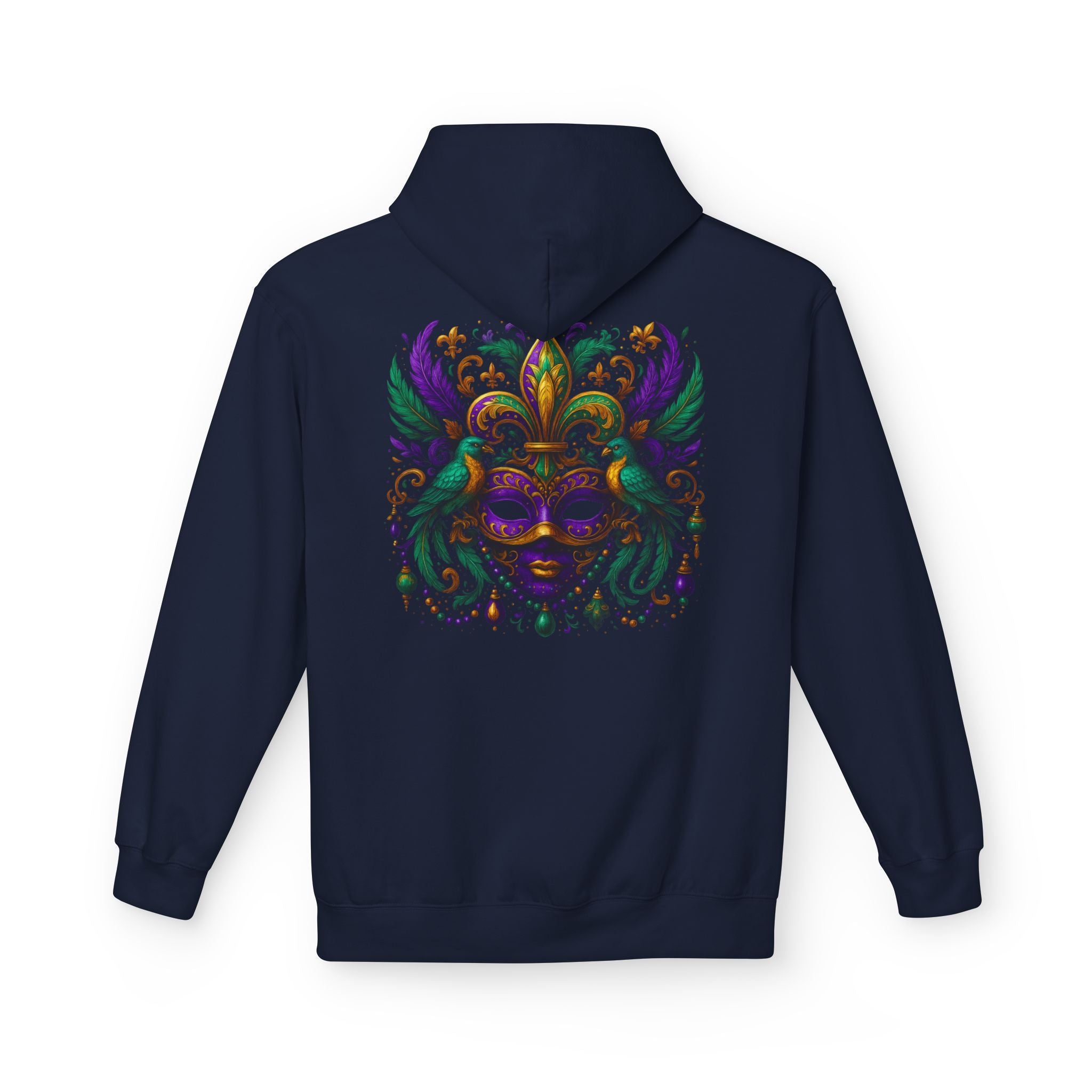 Mardi Gras Mask Hoodie