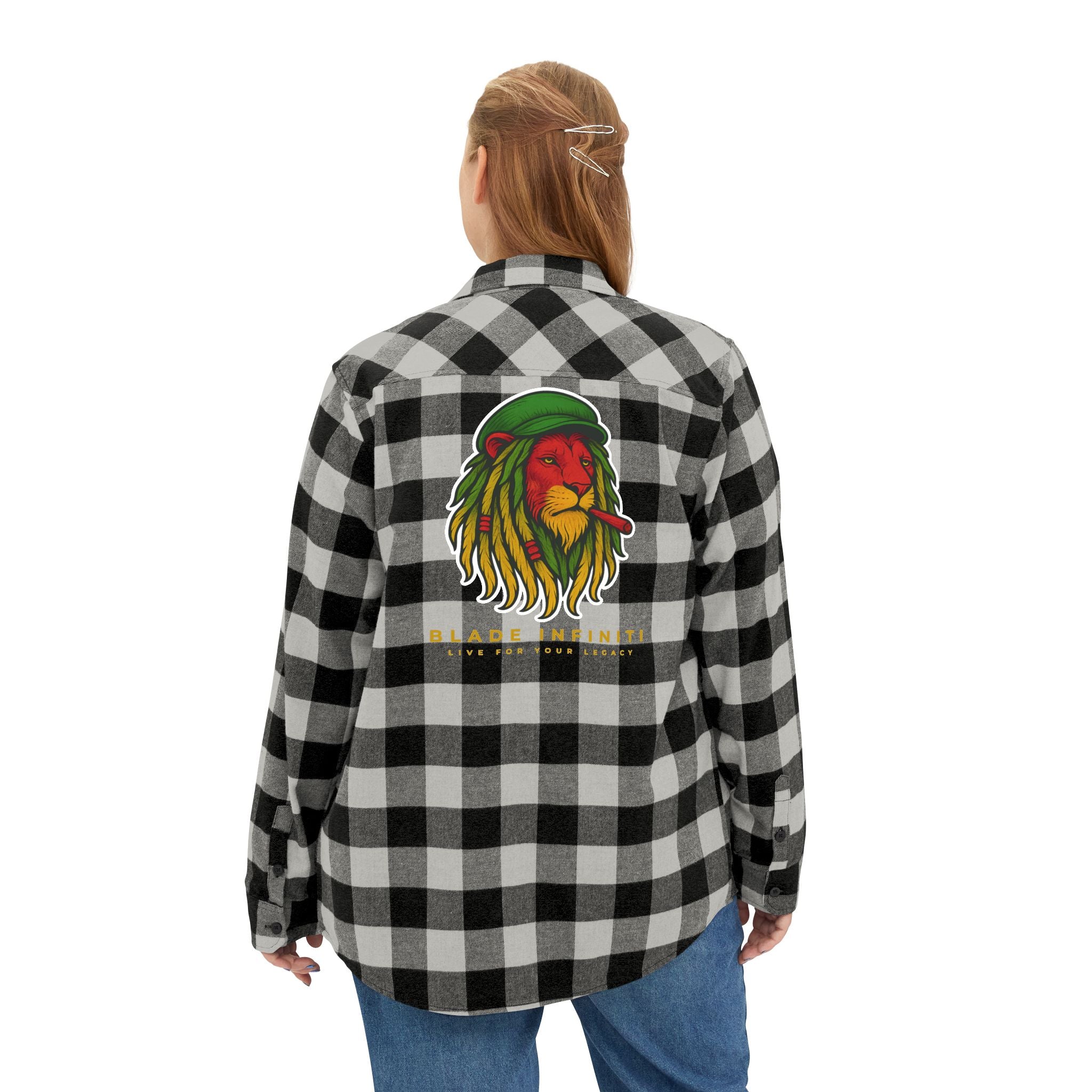 Rasta Lion Version 3 Flannel Shirt