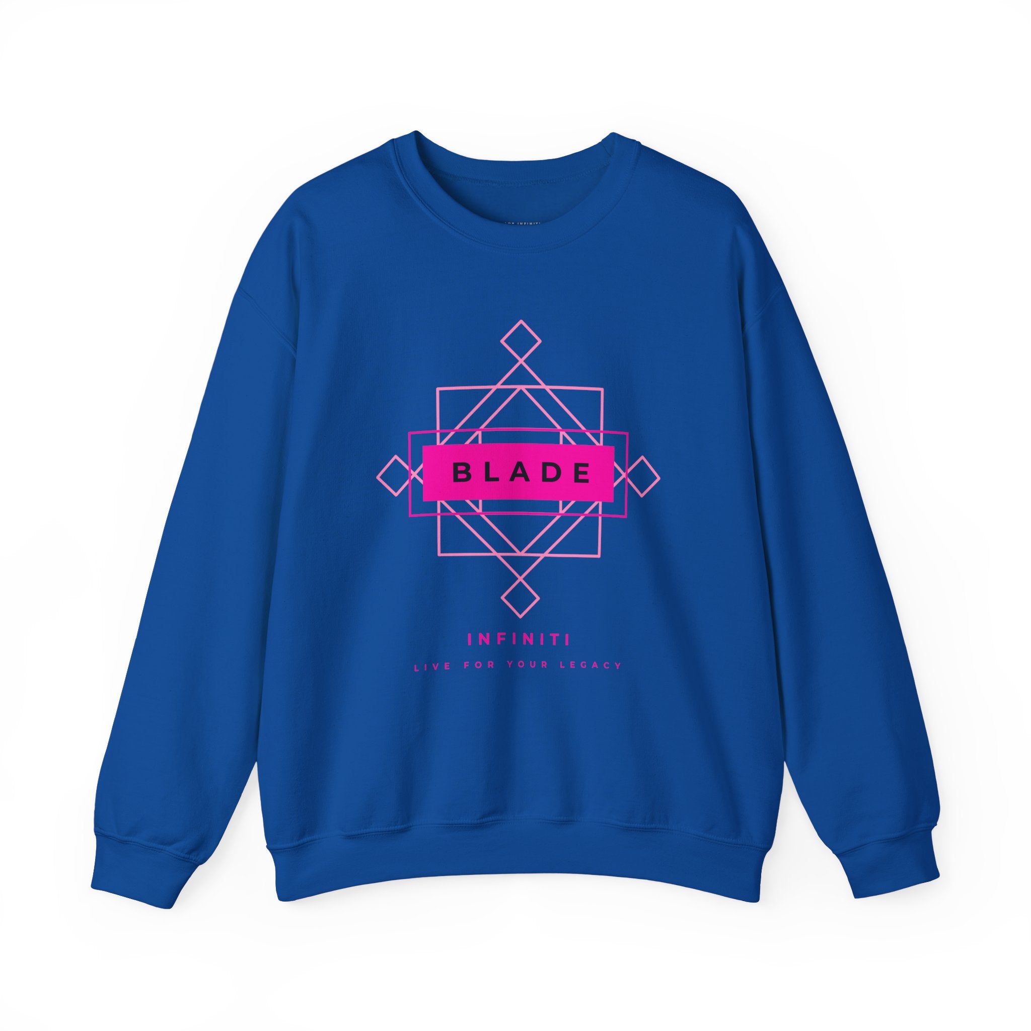 Geometric Infiniti Pink Unisex Crewneck Sweater