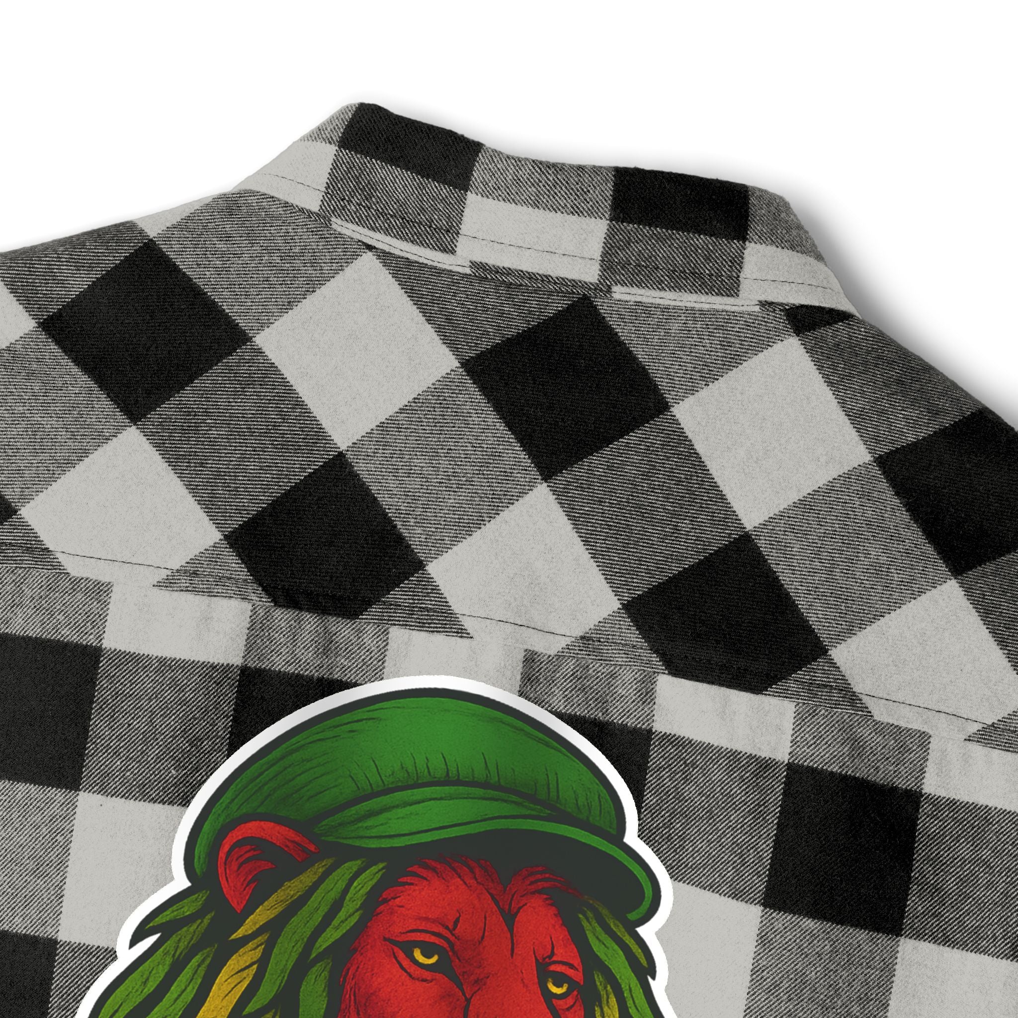 Rasta Lion Version 3 Flannel Shirt