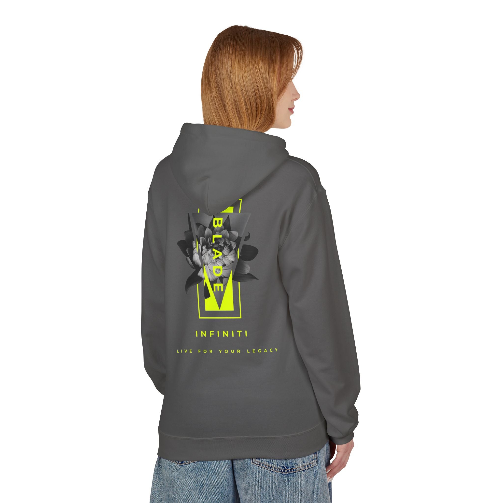 Flora Essence Neon Green Version 2 TX Floral Hoodie