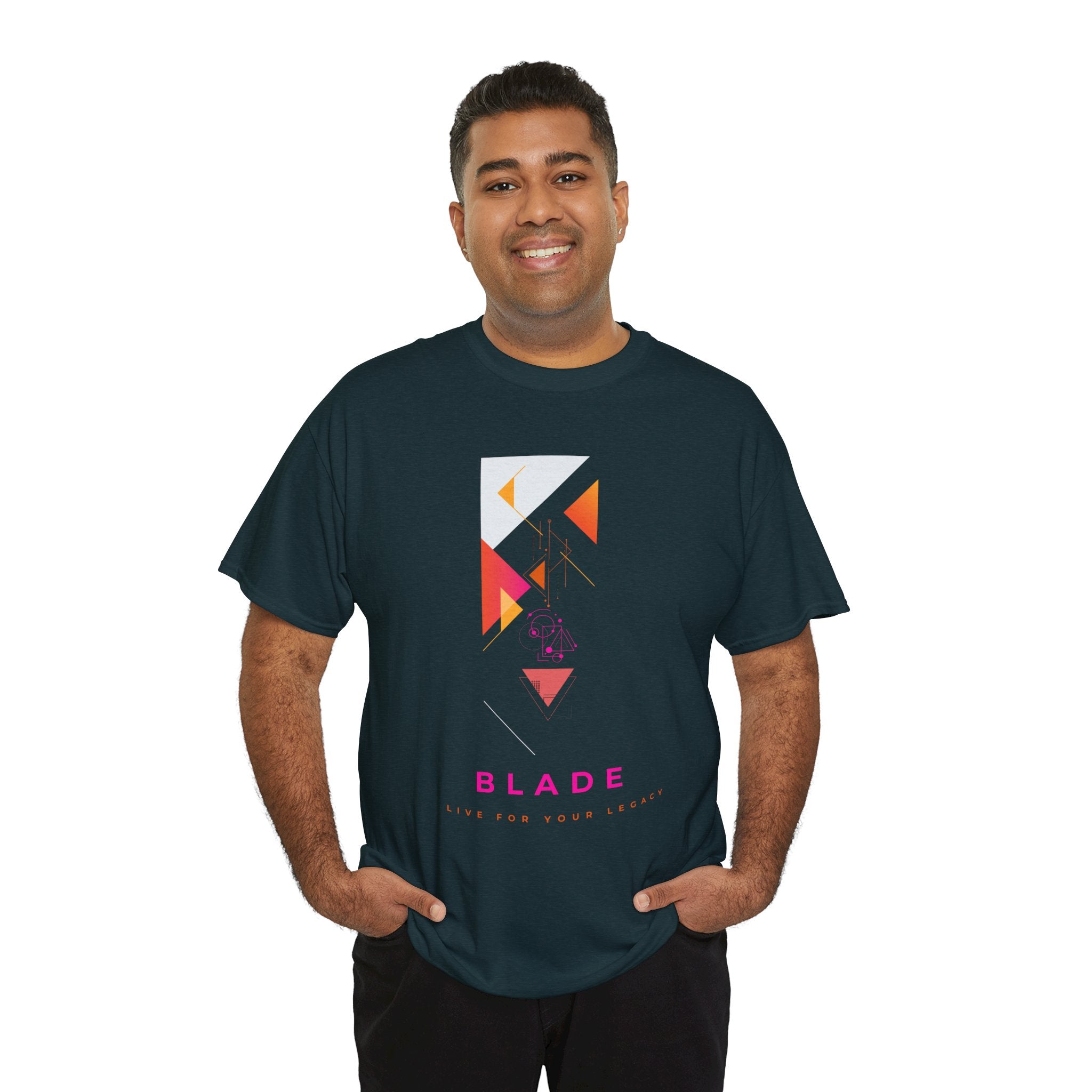 Geometric Odyssey  Pink/Orange T-Shirt