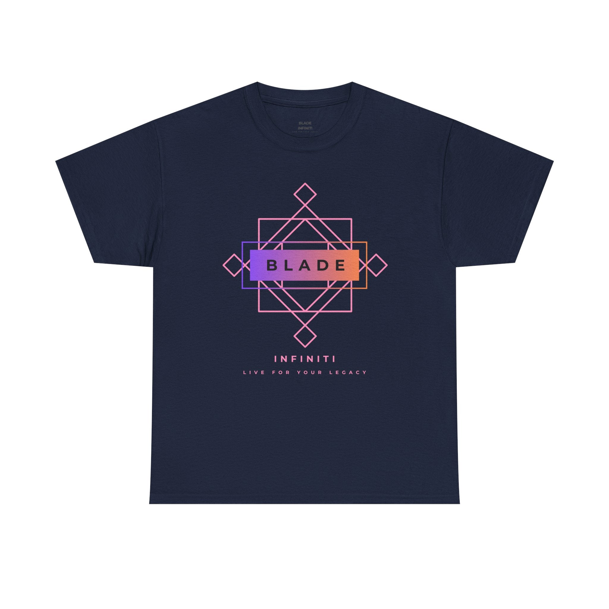 Geometric Infiniti Pink/Purple/Orange Ombre T-Shirt