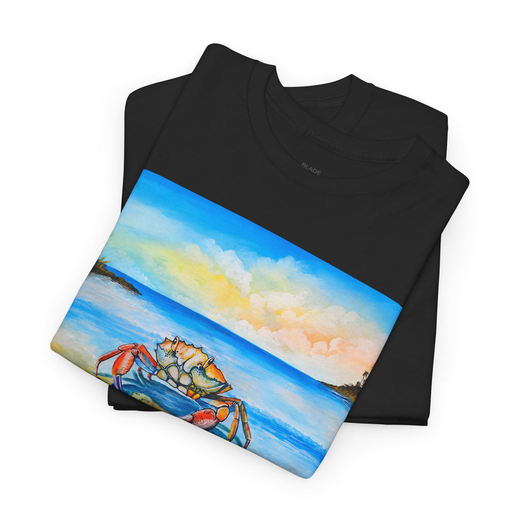 Coastal Crab Beach Sunset T-Shirt