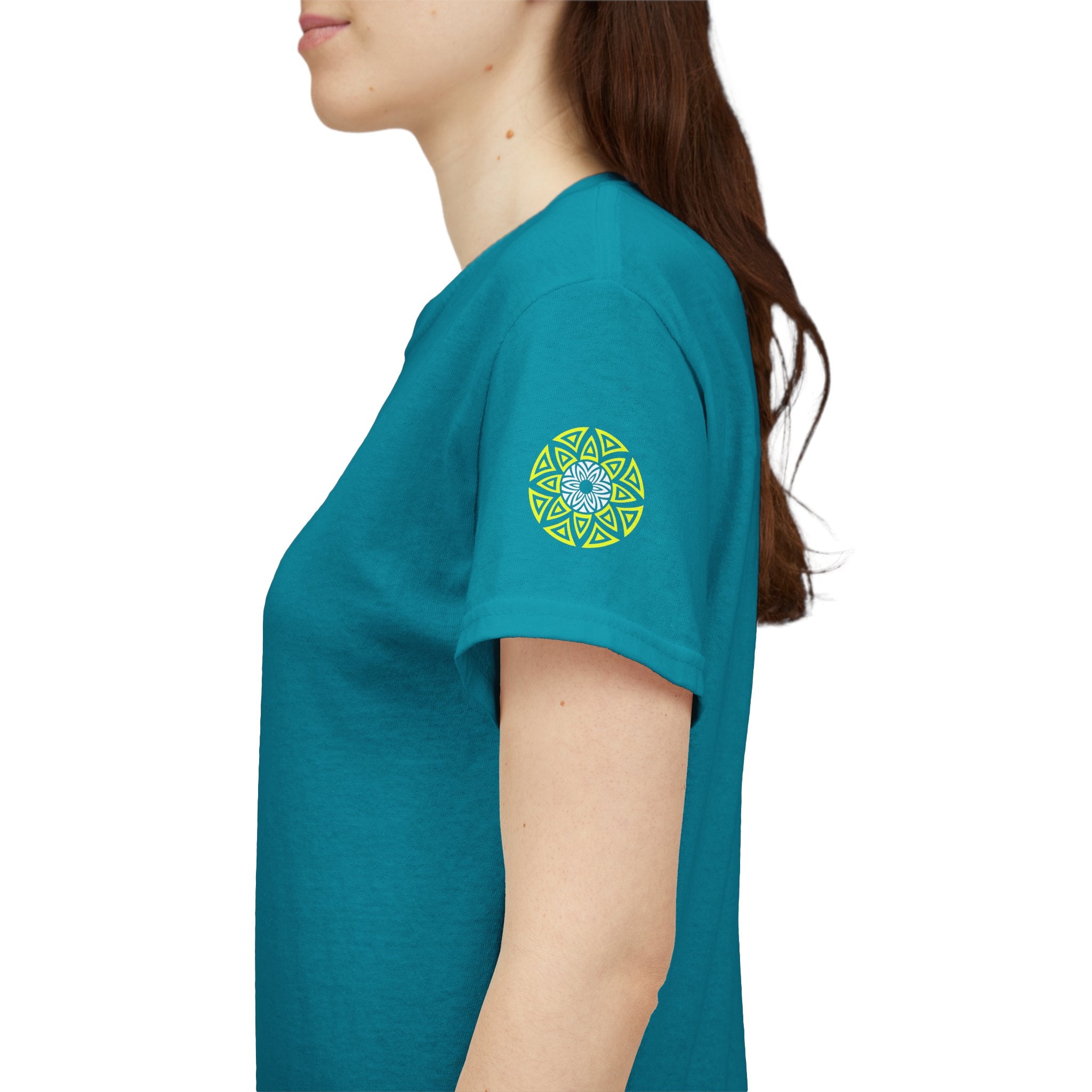 Geometric Odyssey Version 3 Neon Green T-Shirt