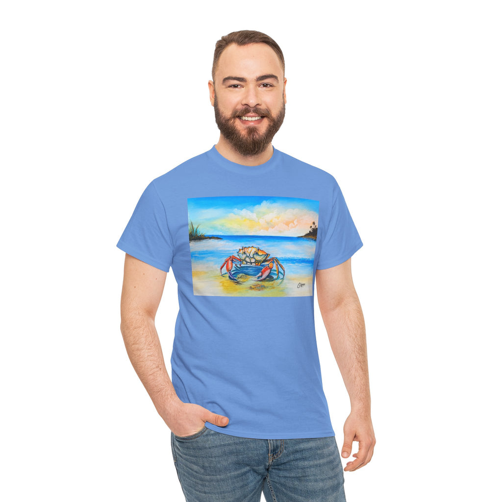 Coastal Crab Beach Sunset T-Shirt