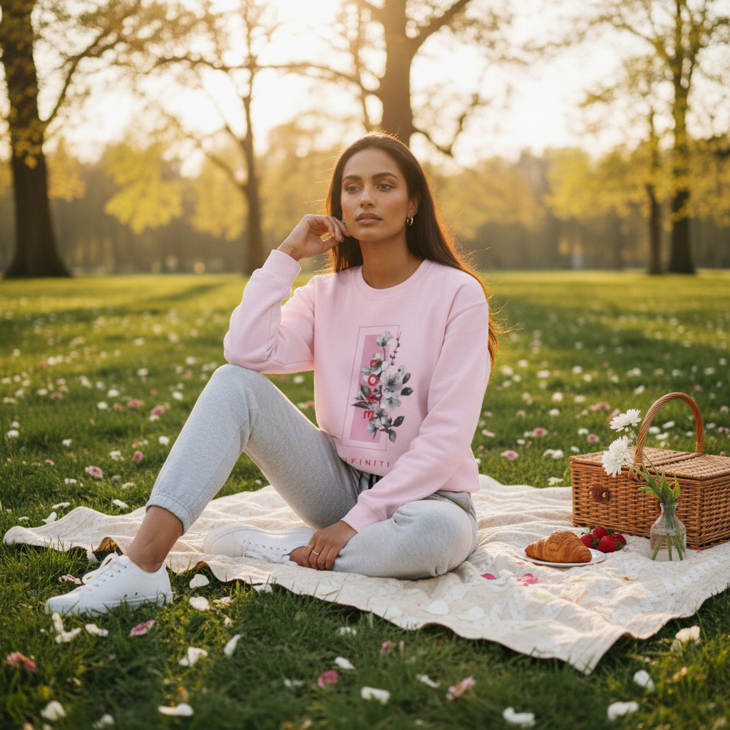 Bloom Bae Red Floral Love, Infiniti Sweater