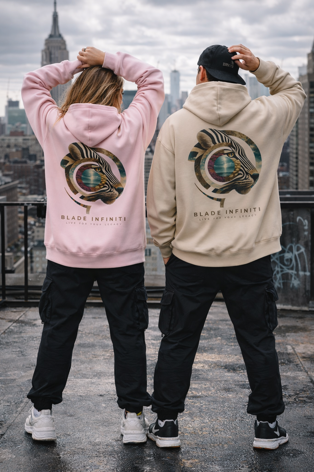 Safari Bloom Tiger Hoodie
