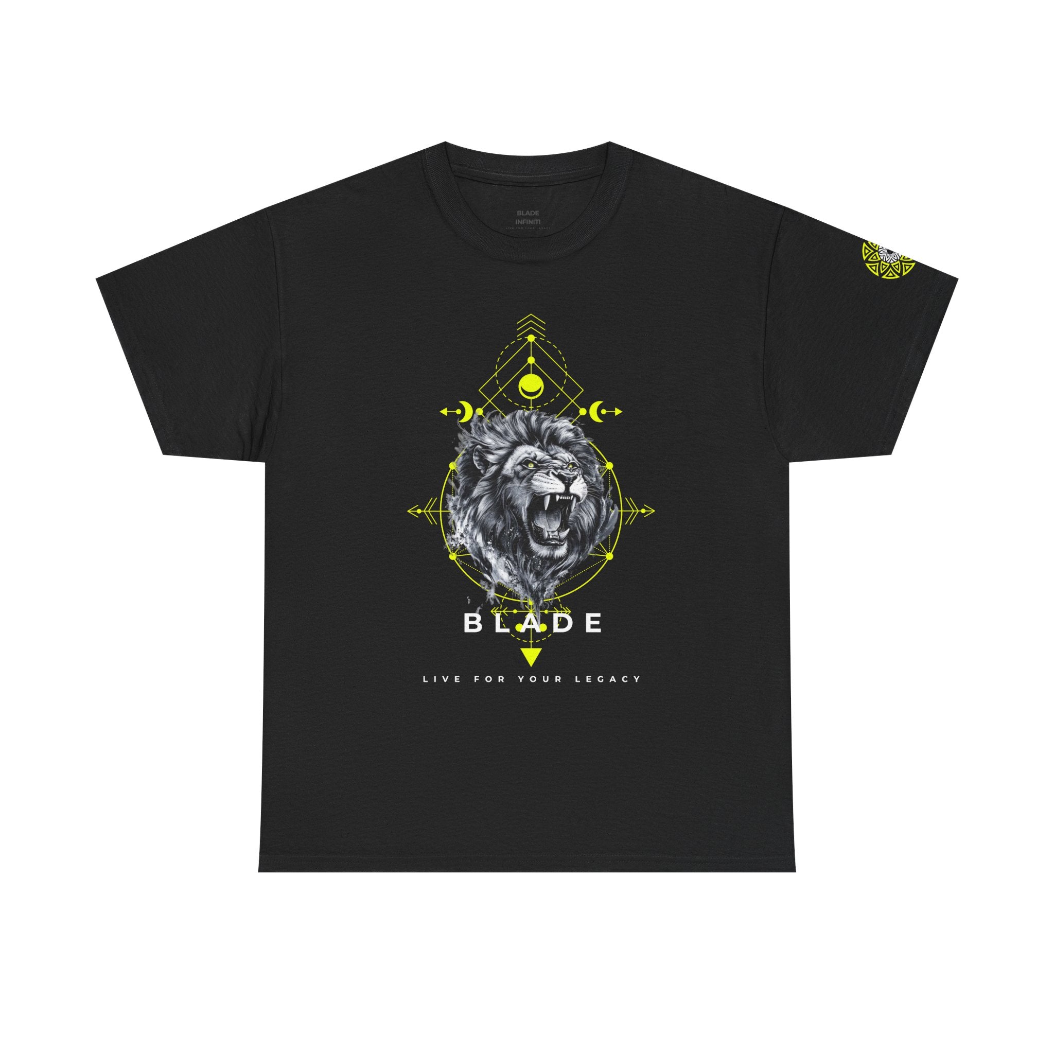 Geometric King White TX Lion T-Shirt