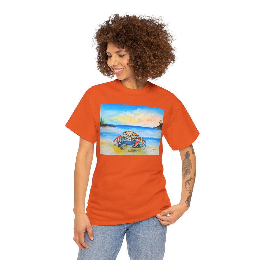 Coastal Crab Beach Sunset T-Shirt