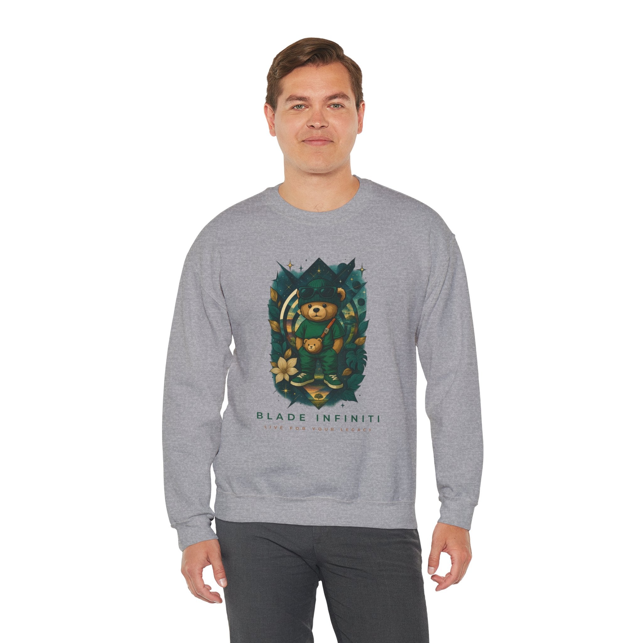 Galactic Teddy Bear V1 Unisex Crewneck Sweater