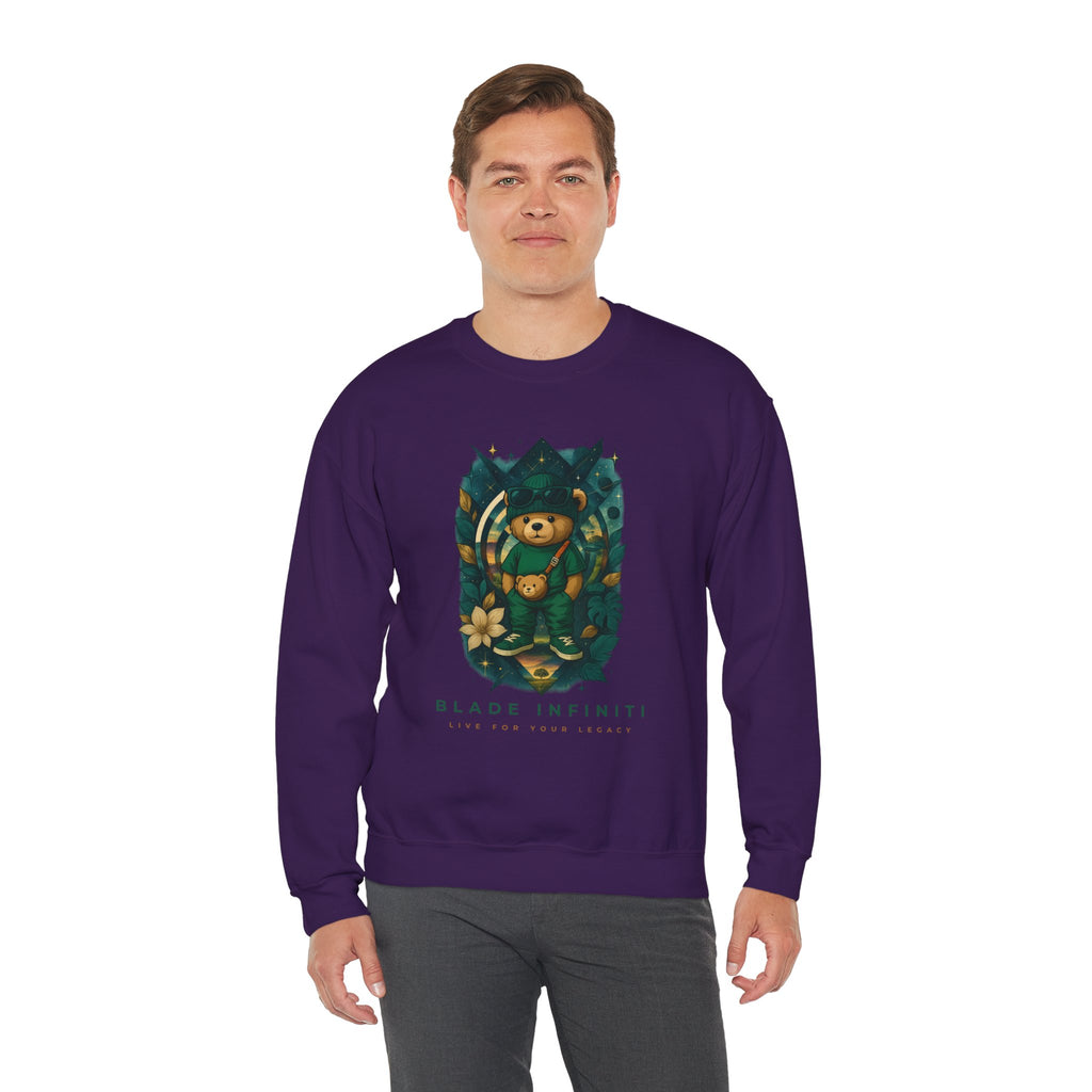 Galactic Teddy Bear V1 Unisex Crewneck Sweater
