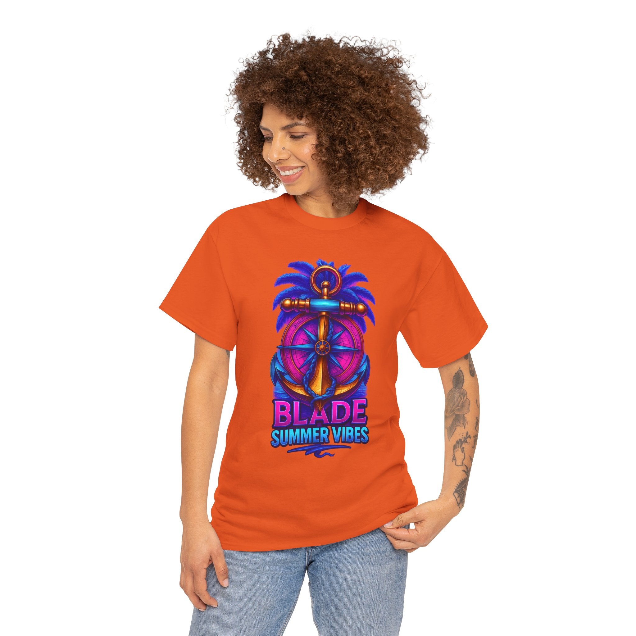 Anchor Compass Multi Blue/Pink T-Shirt