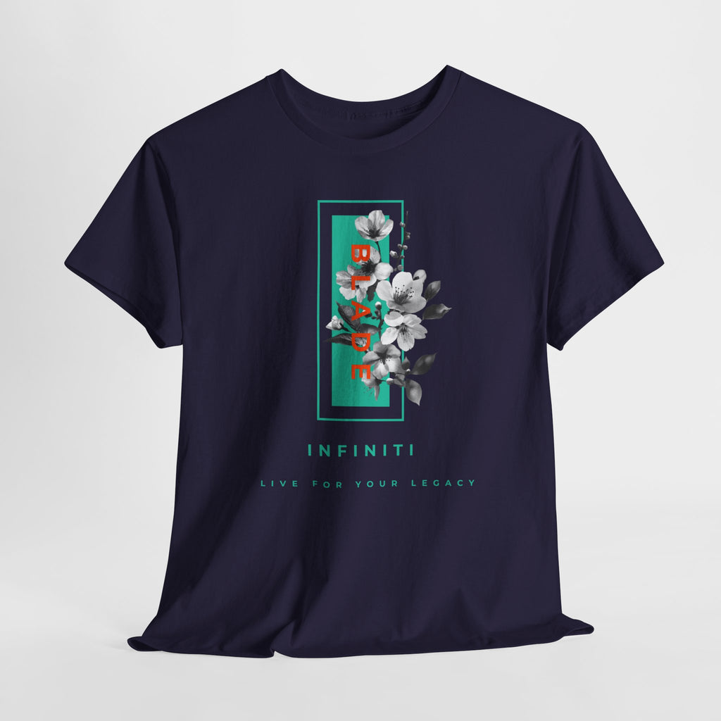 Bloom Bae Teal/Orange Floral T-Shirt