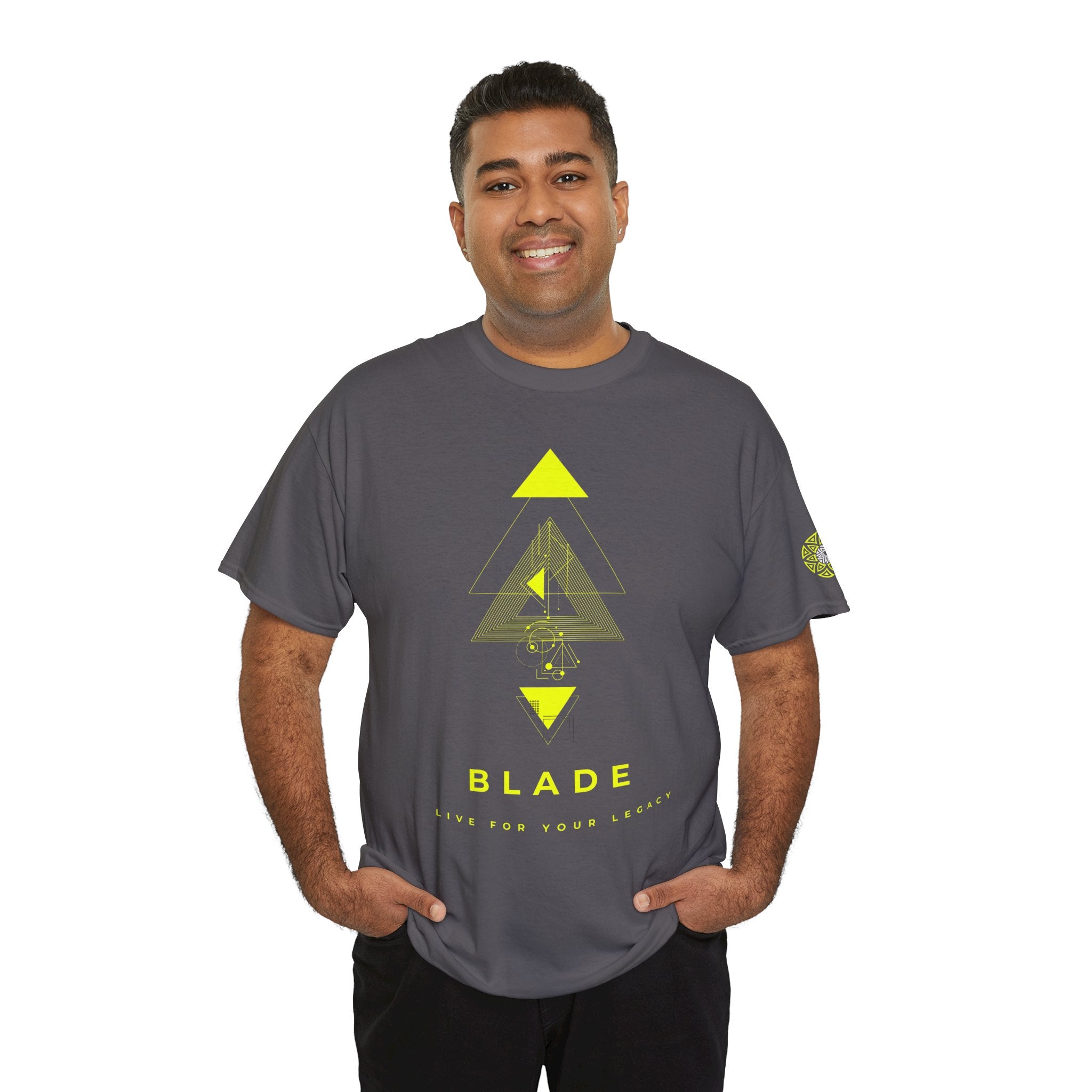 Geometric Odyssey Neon Green TX T-Shirt