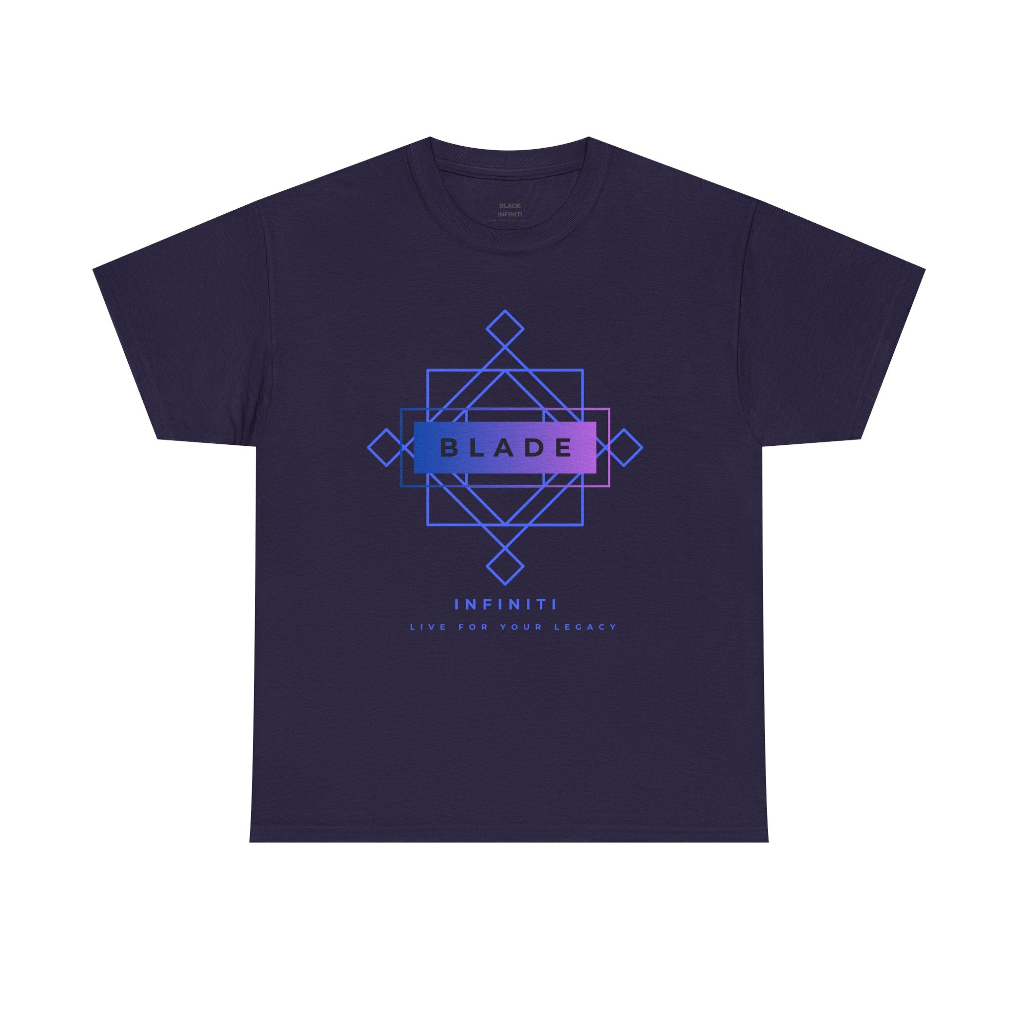 Geometric Infiniti Blue/Purple Ombre T-Shirt