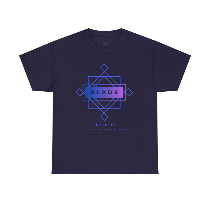 Geometric Infiniti Blue/Purple Ombre T-Shirt