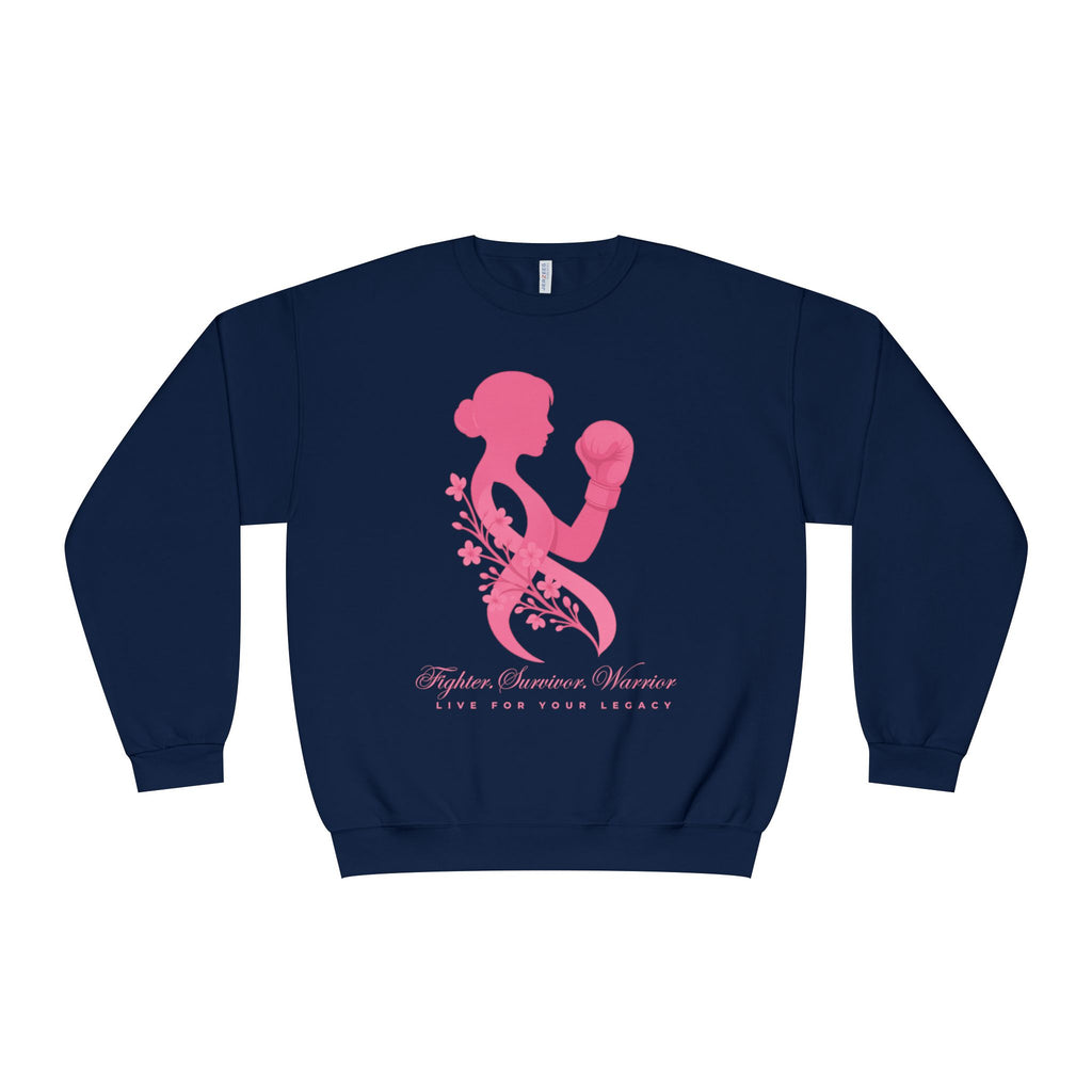 Fighter. Survivor. Warrior | Breast Cancer Sweatshirt/Sweater