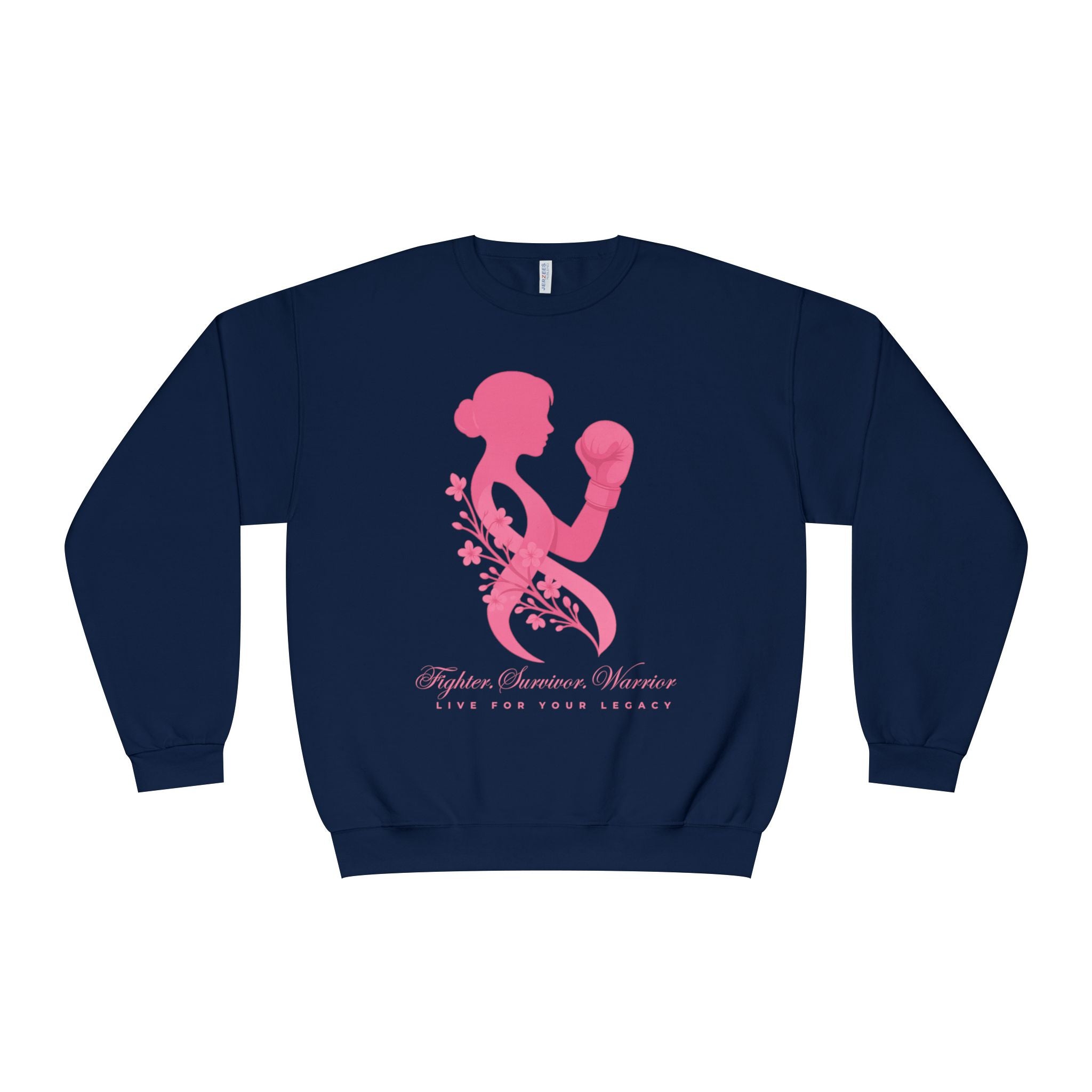 Fighter. Survivor. Warrior | Breast Cancer Sweatshirt/Sweater