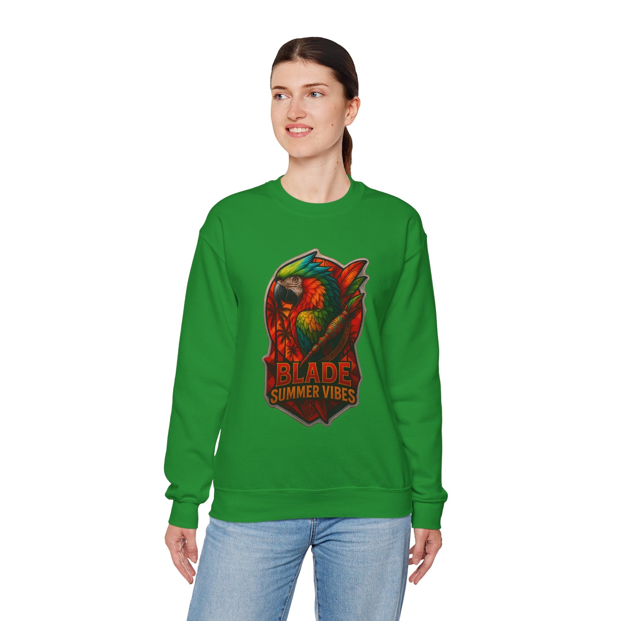Aztec Parrot Unisex Crewneck Sweater