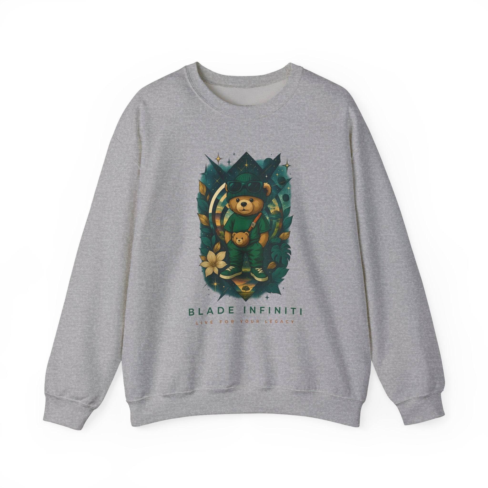 Galactic Teddy Bear V1 Unisex Crewneck Sweater