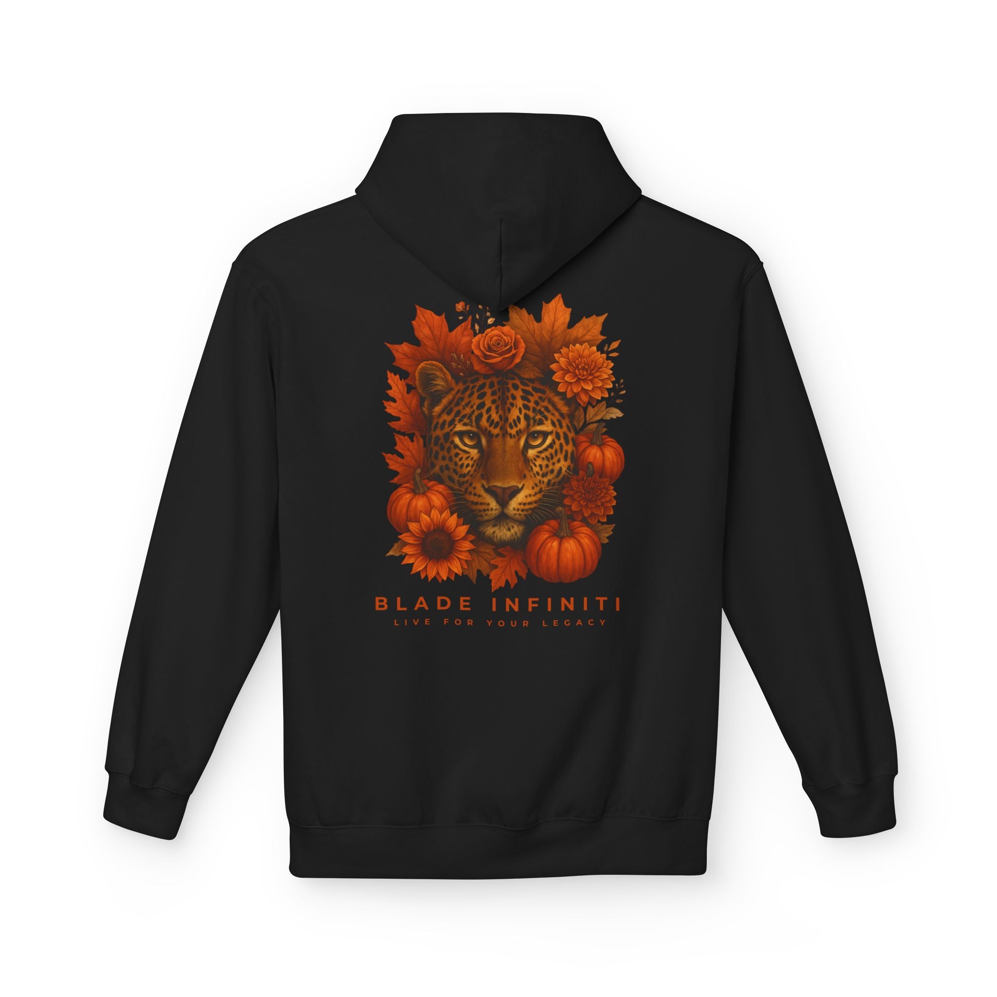 Jungle Flora Fall Leopard Hoodie