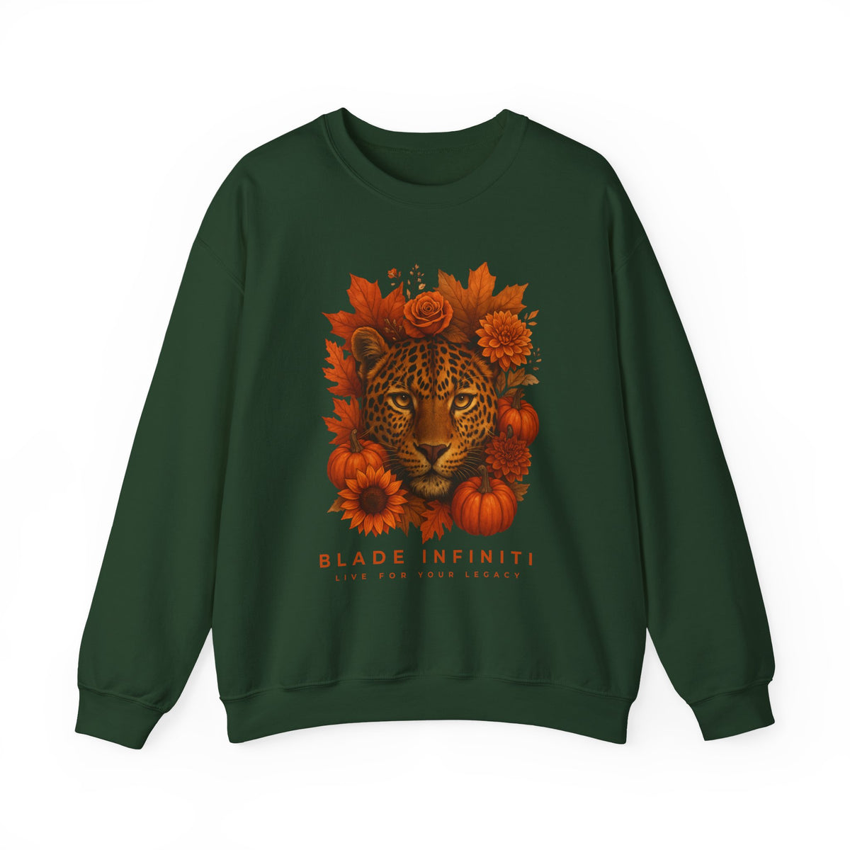 Fall Leopard Jungle Unisex Crewneck Sweater