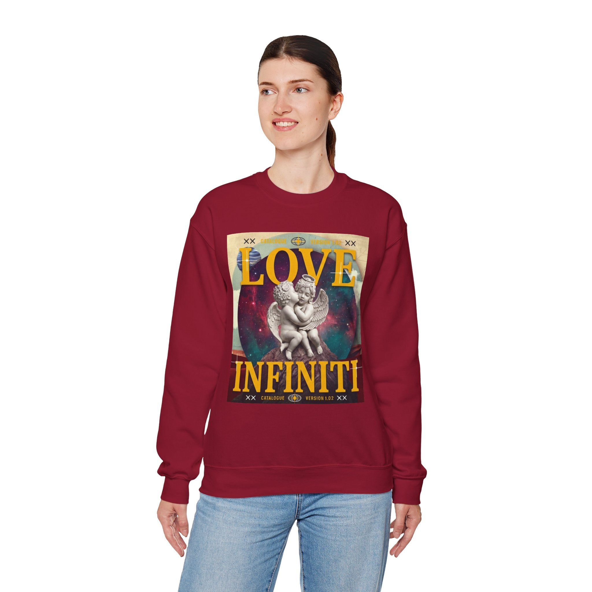 Celestial Love, Infiniti Unisex Crewneck Sweater