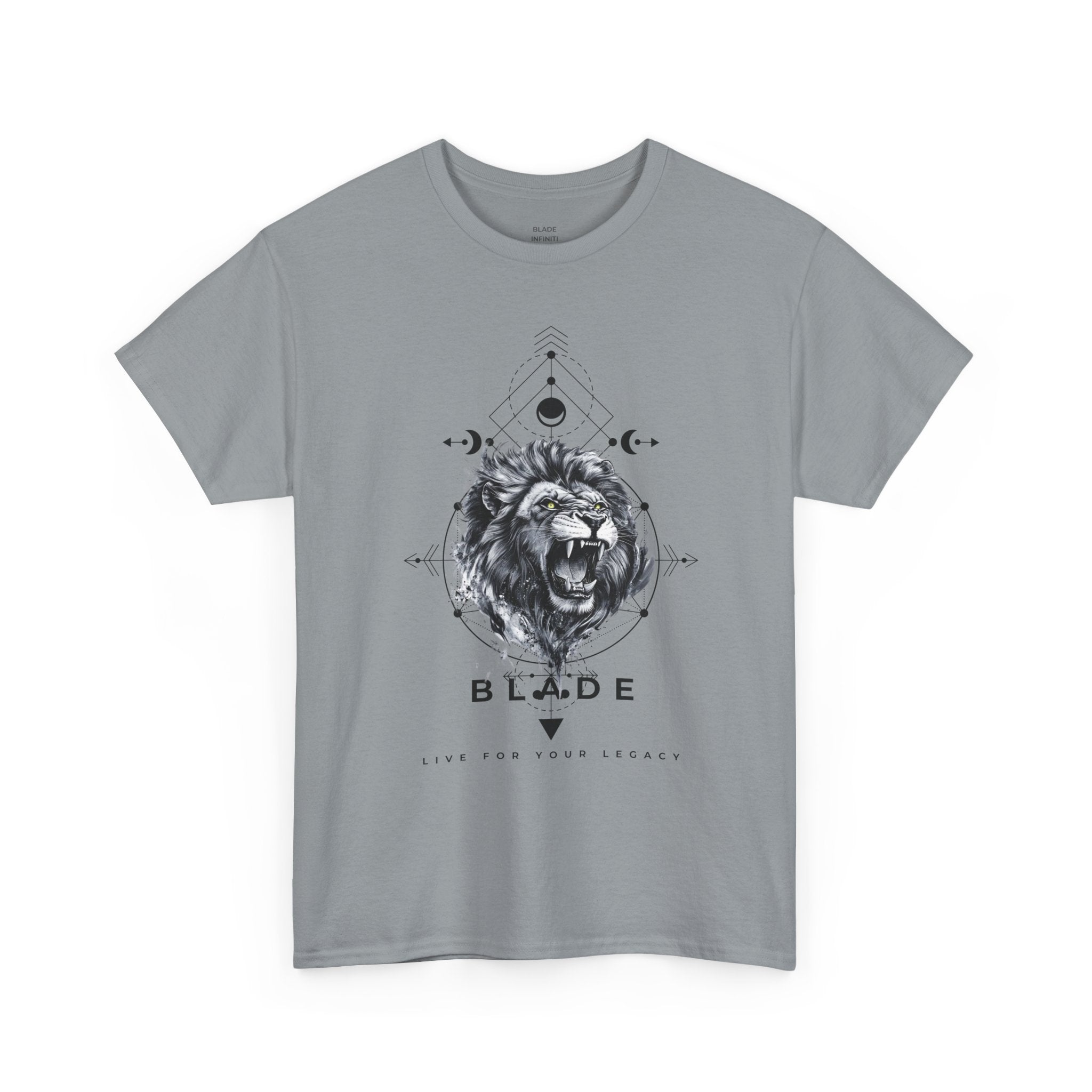 Geometric King Black TX Lion T-Shirt